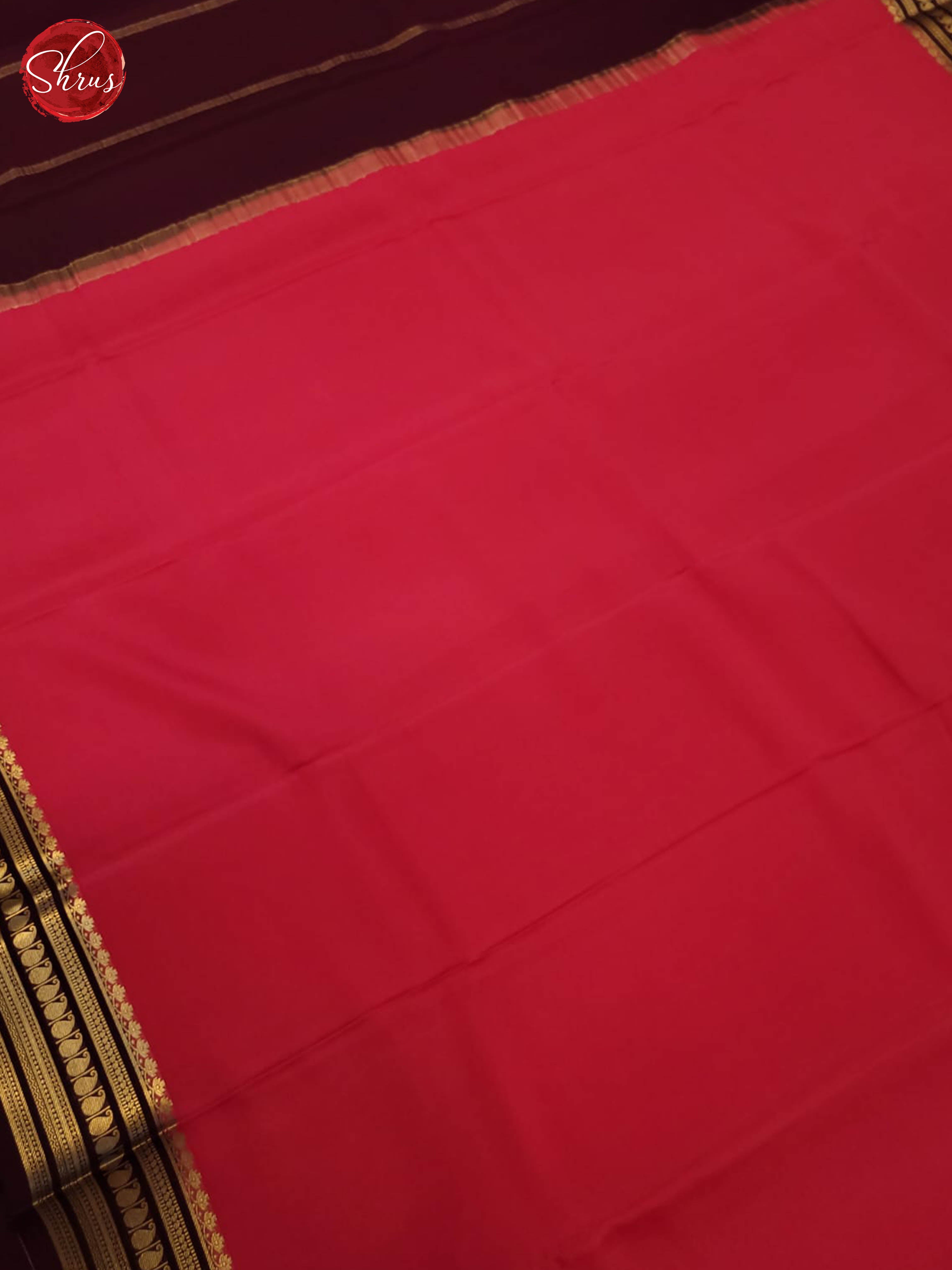 pink and wine- Mysore Silk Saree - Shop on ShrusEternity.com