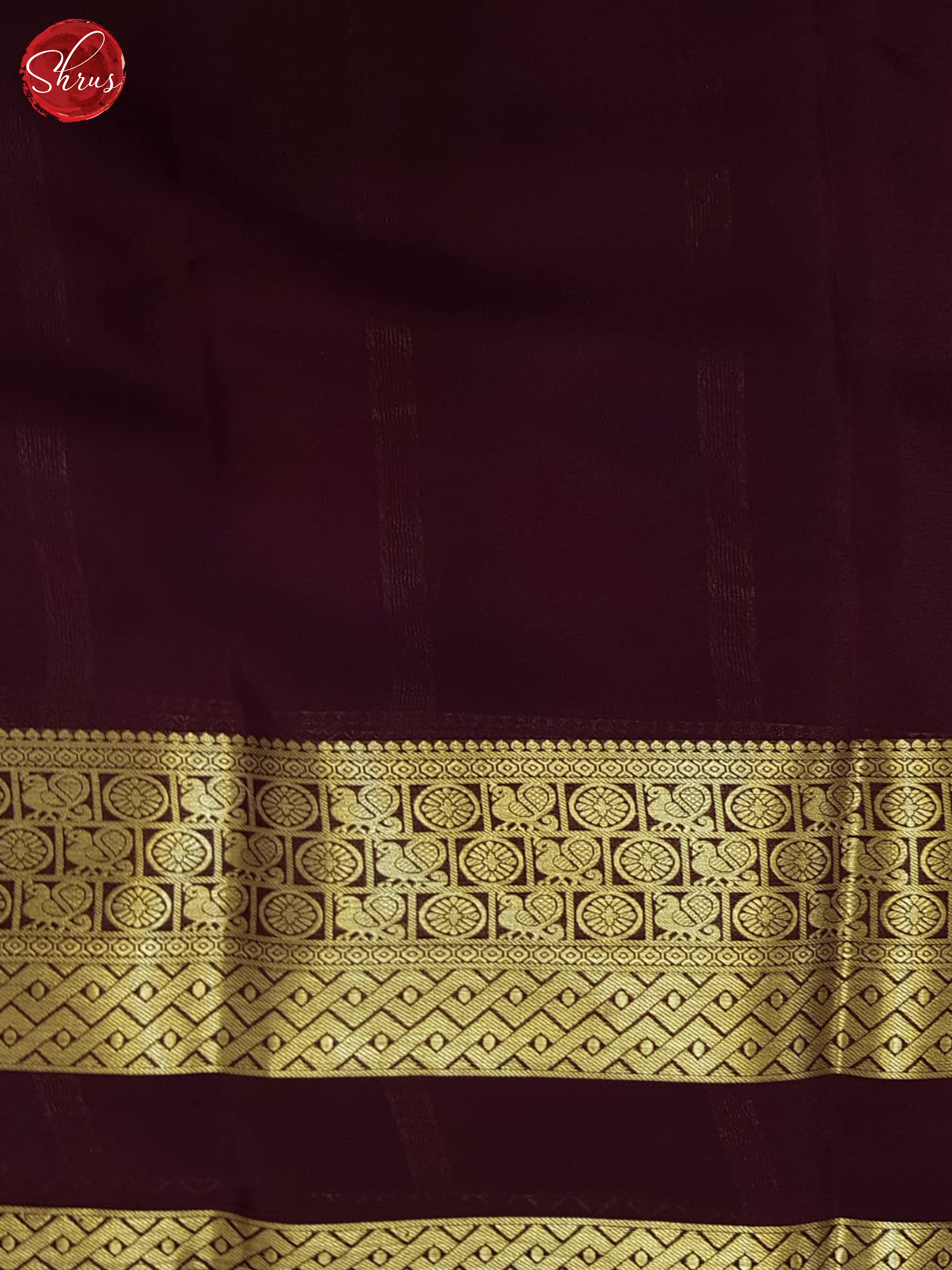 Pink & Maroon - Mysore Silk Saree - Shop on ShrusEternity.com