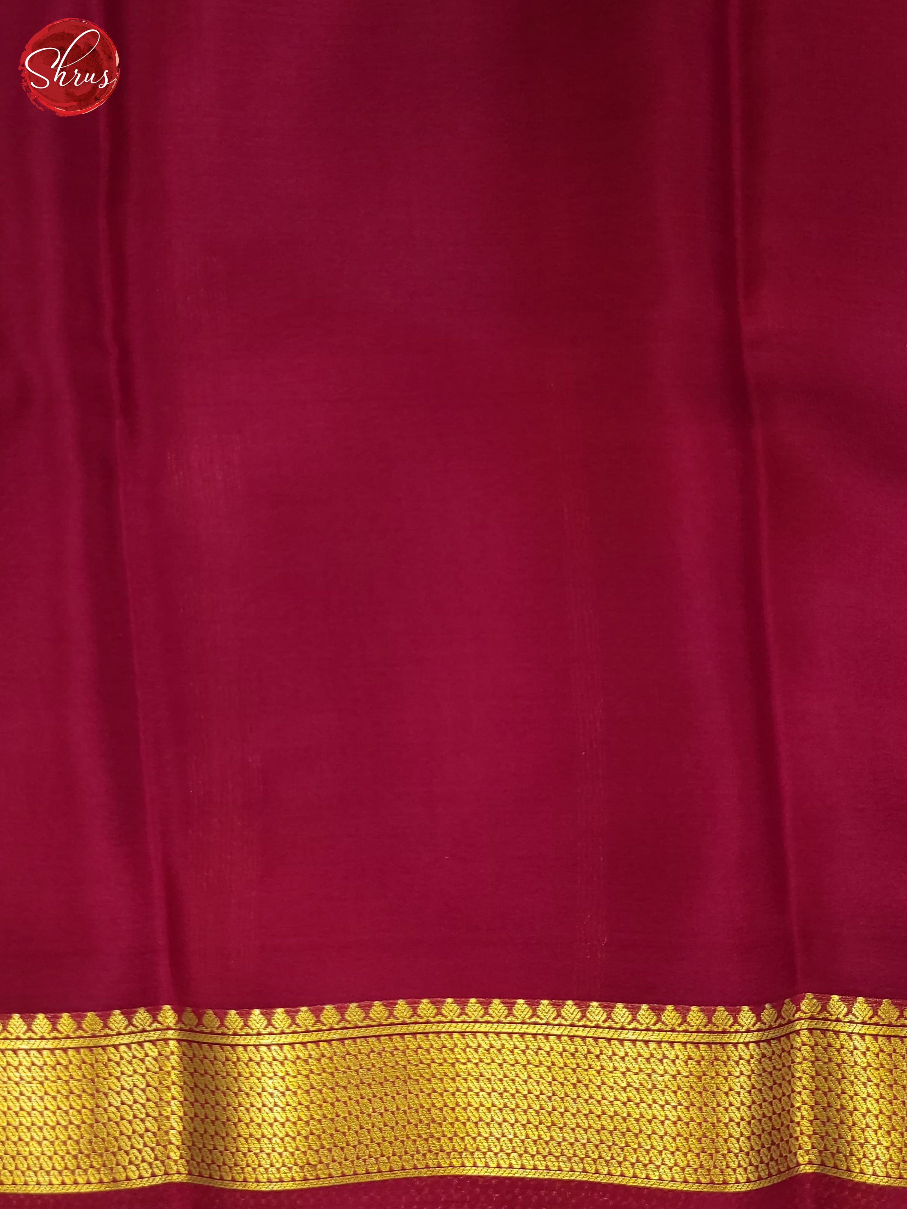 Pista Green & Maroon - Mysore Silk Saree - Shop on ShrusEternity.com