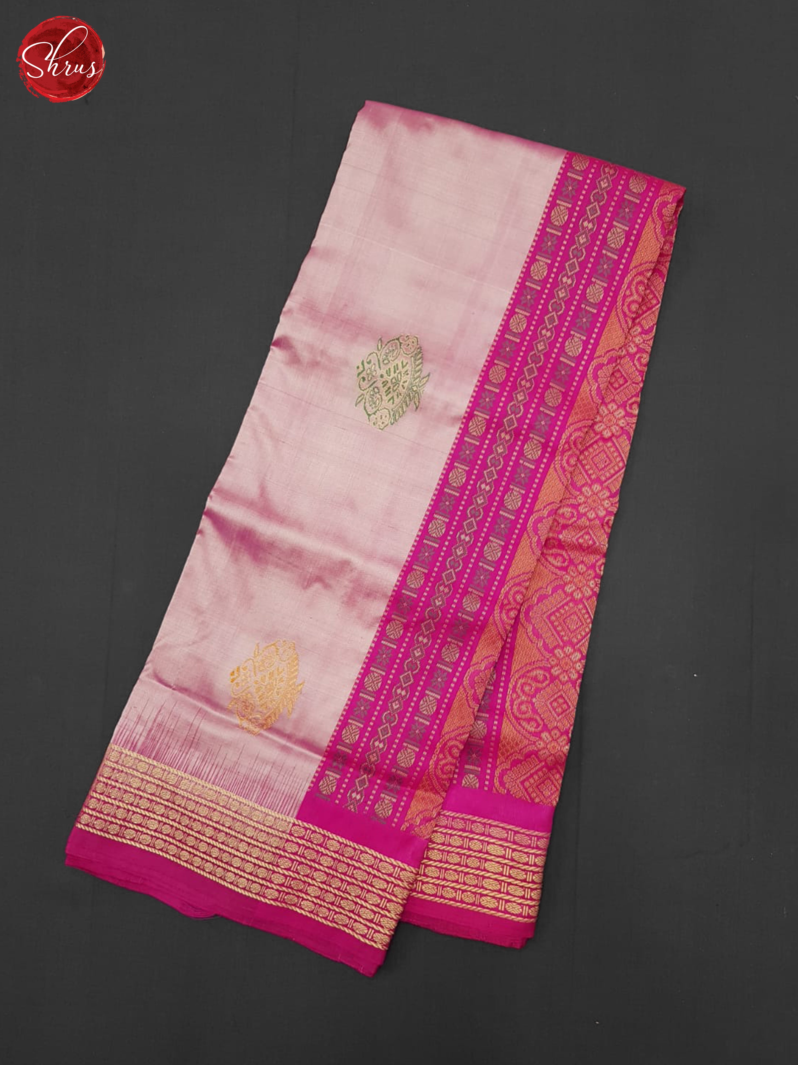 Lotus Pink & Dark Pink - Odisha Sambalpuri Silk Saree - Shop on ShrusEternity.com