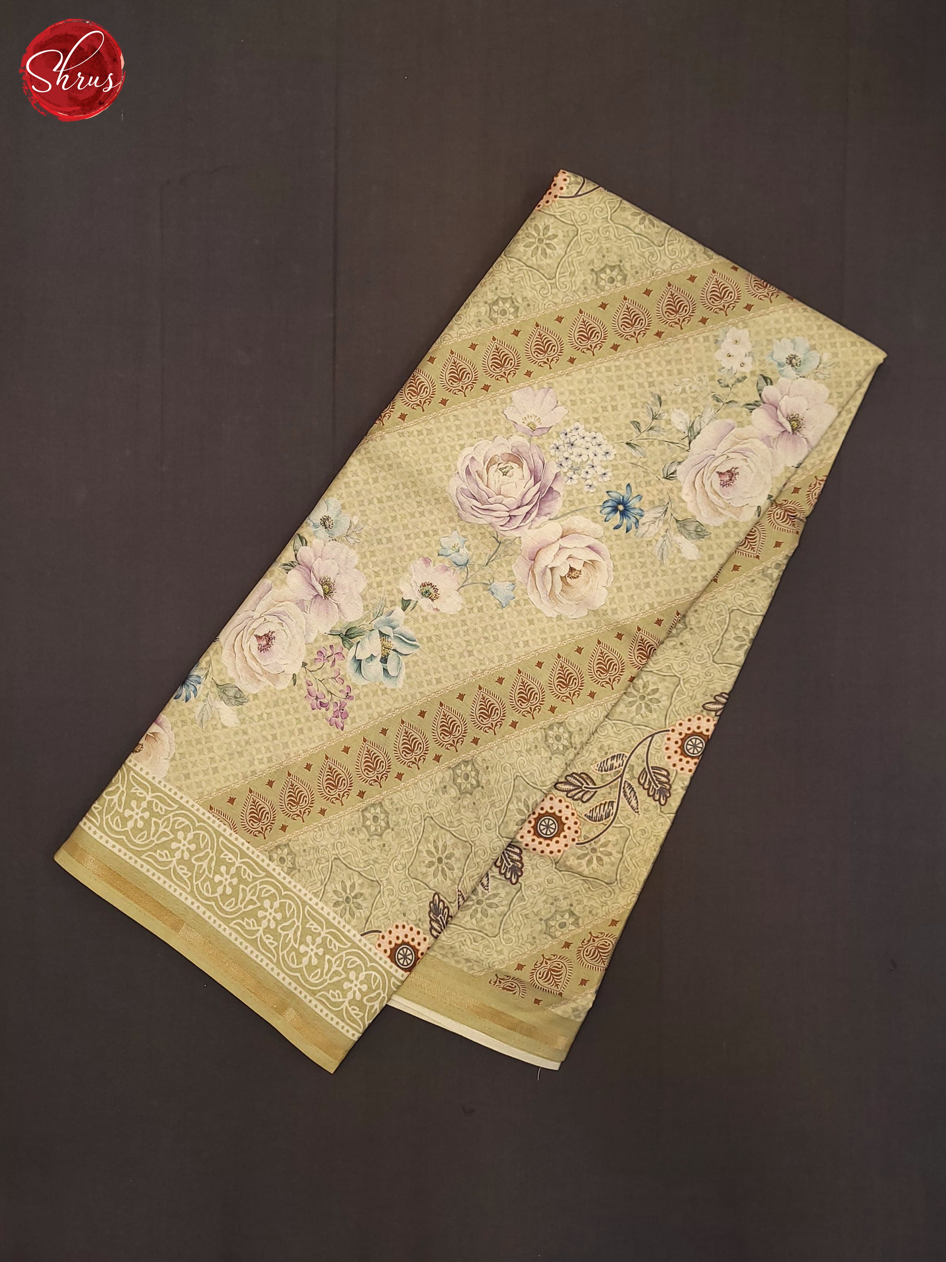 green(Single Tone)- Semi Tussar Saree - Shop on ShrusEternity.com