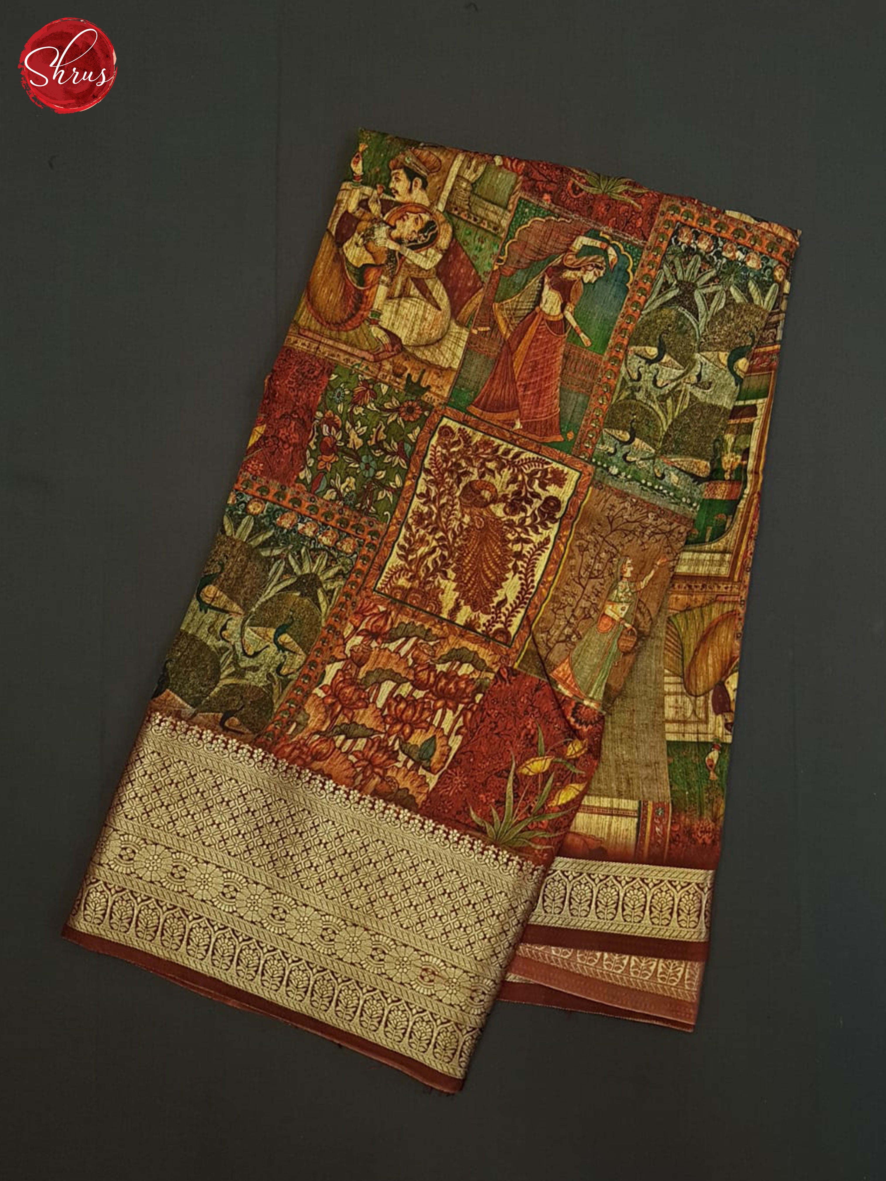 Arakku Maroon(Single Tone)-Semi Crepe Saree - Shop on ShrusEternity.com