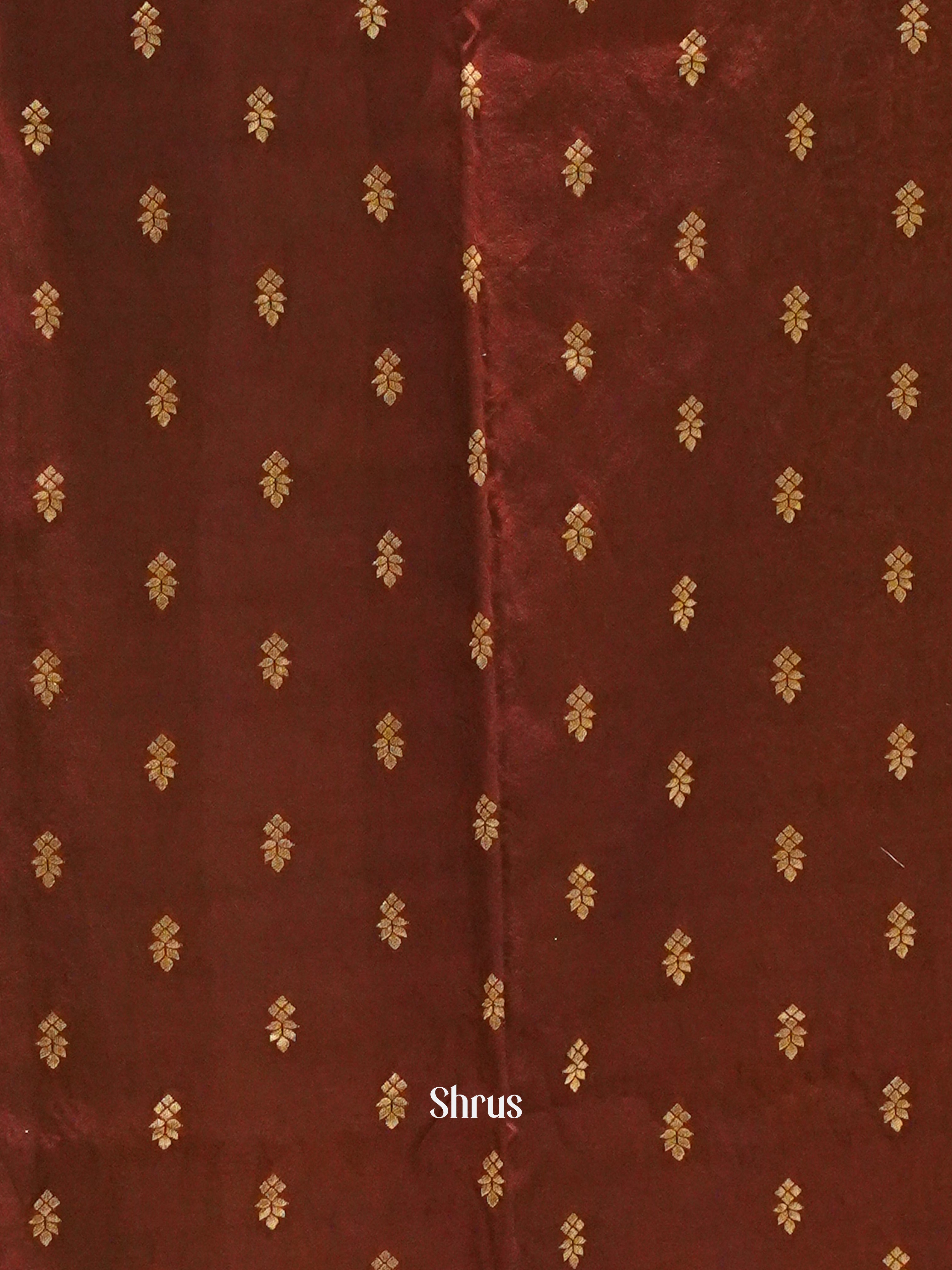 Arakku Maroon(Single Tone)-Semi Crepe Saree - Shop on ShrusEternity.com