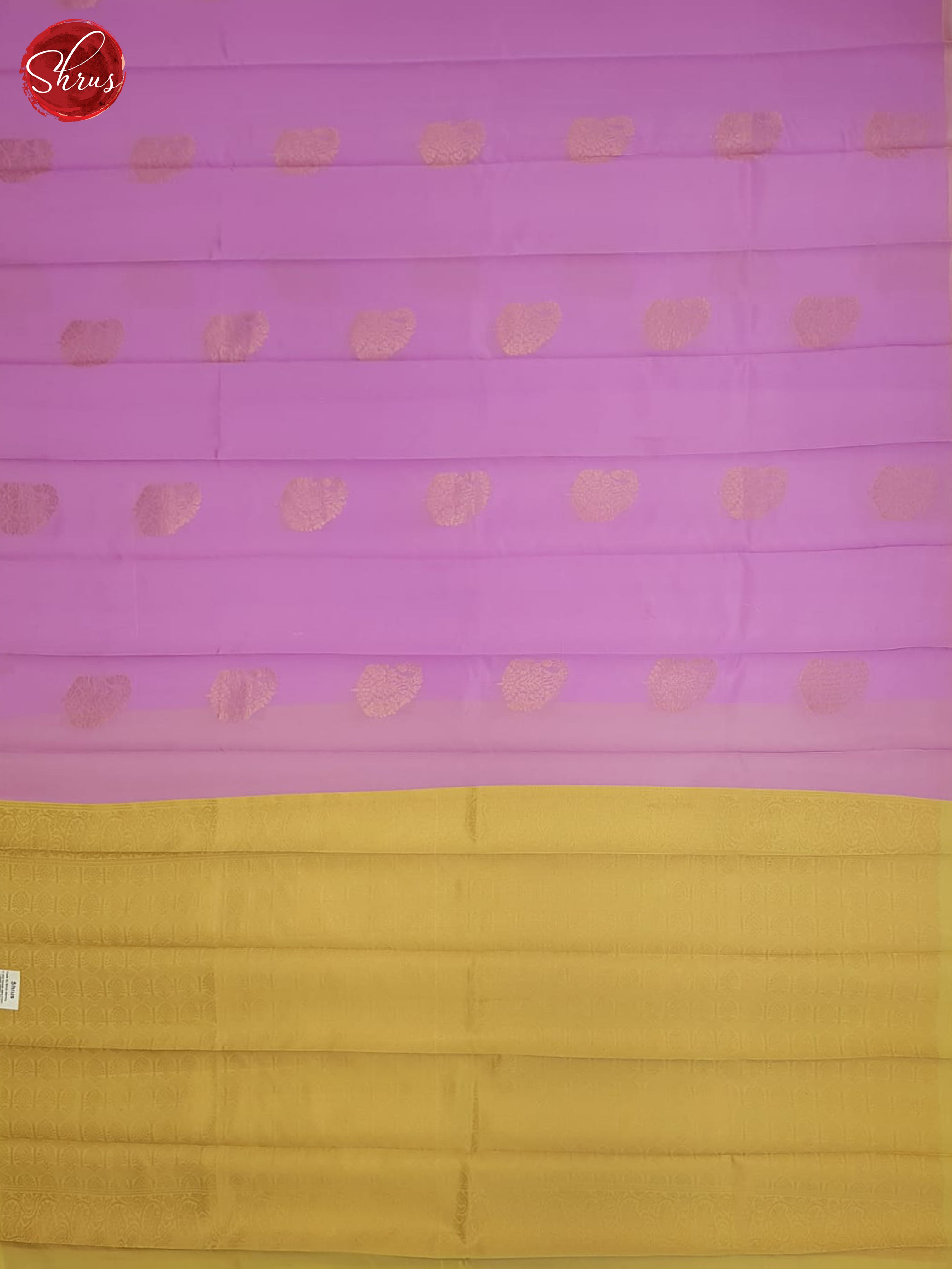 Lavender And Beige-Semi soft silk saree - Shop on ShrusEternity.com