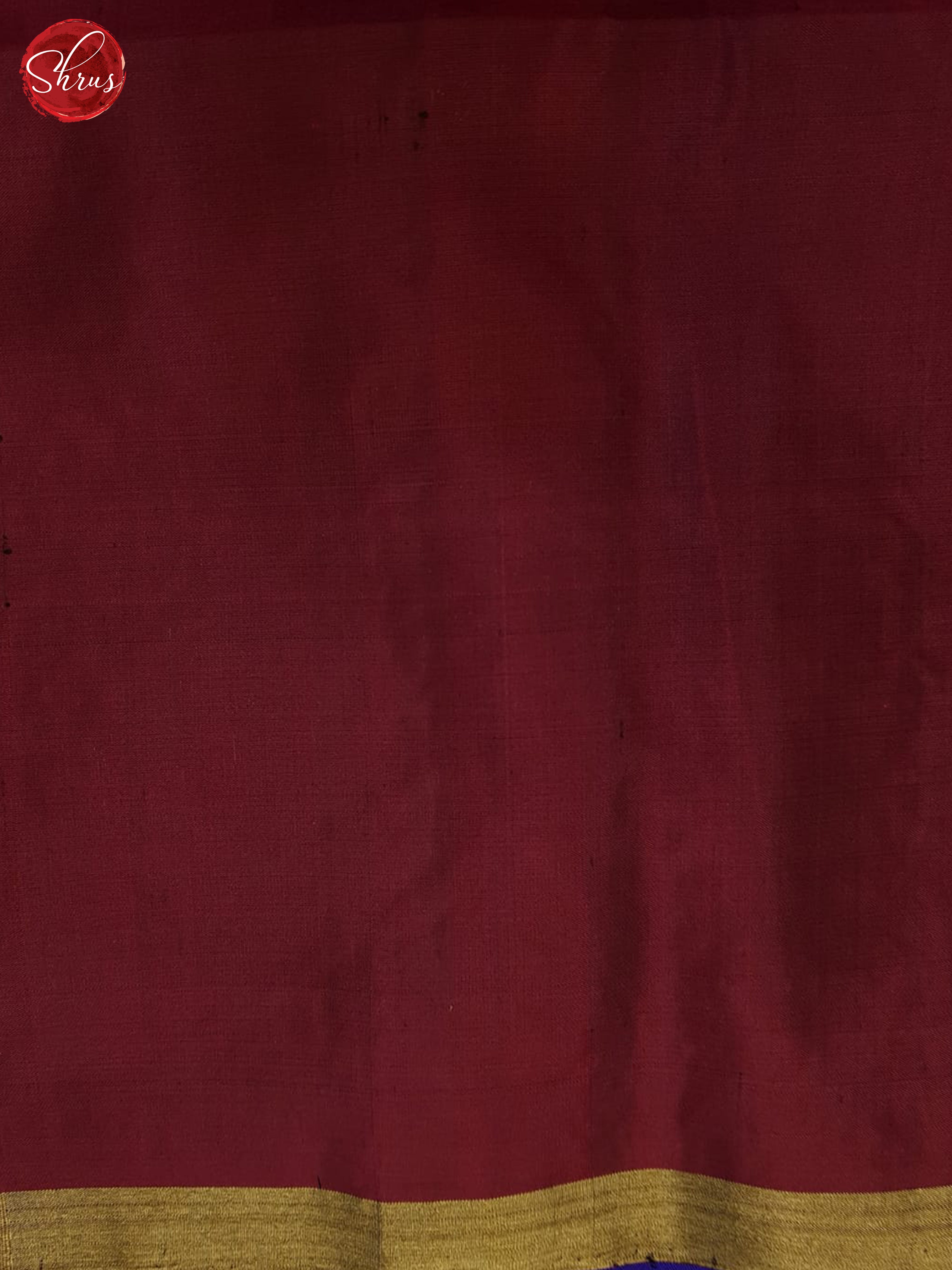 Blue & Maroon - Soft Silk Saree - Shop on ShrusEternity.com