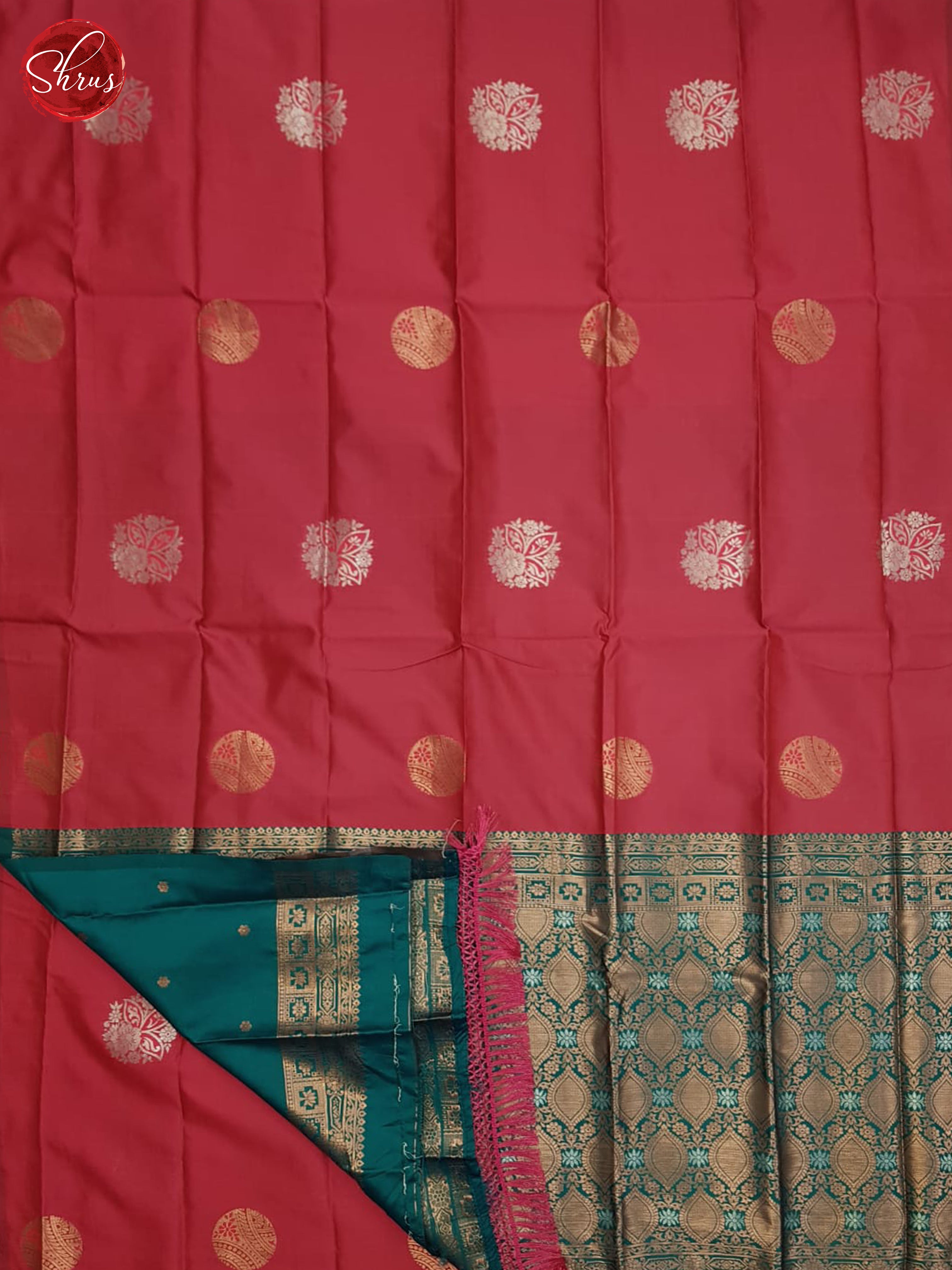 Pink And Green-Semi soft silk saree - Shop on ShrusEternity.com