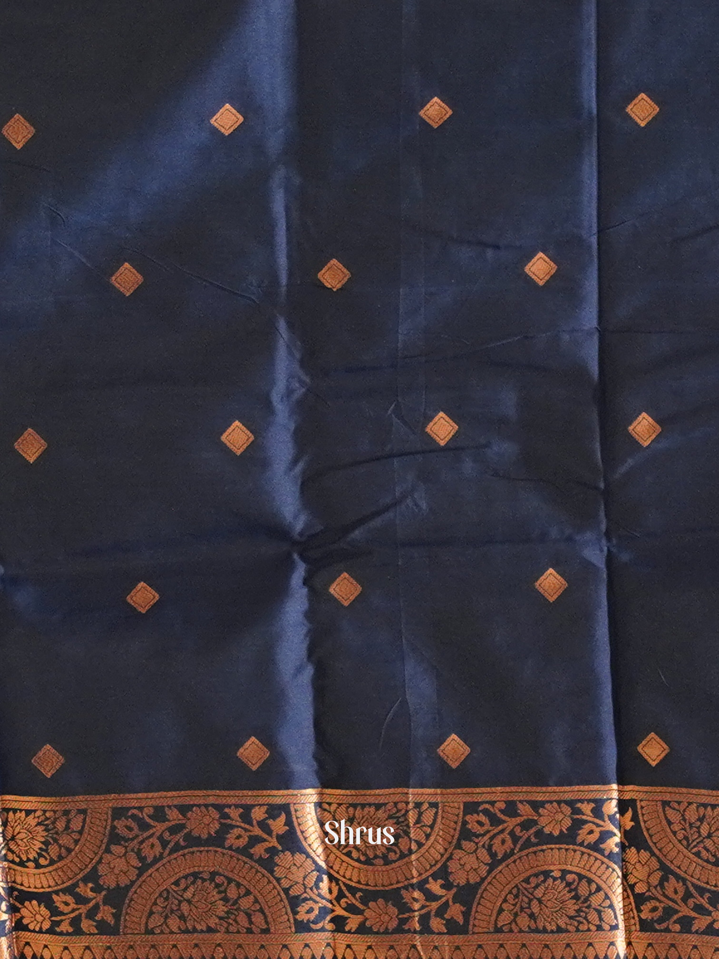 Green And Blue-Semi Soft silk saree - Shop on ShrusEternity.com