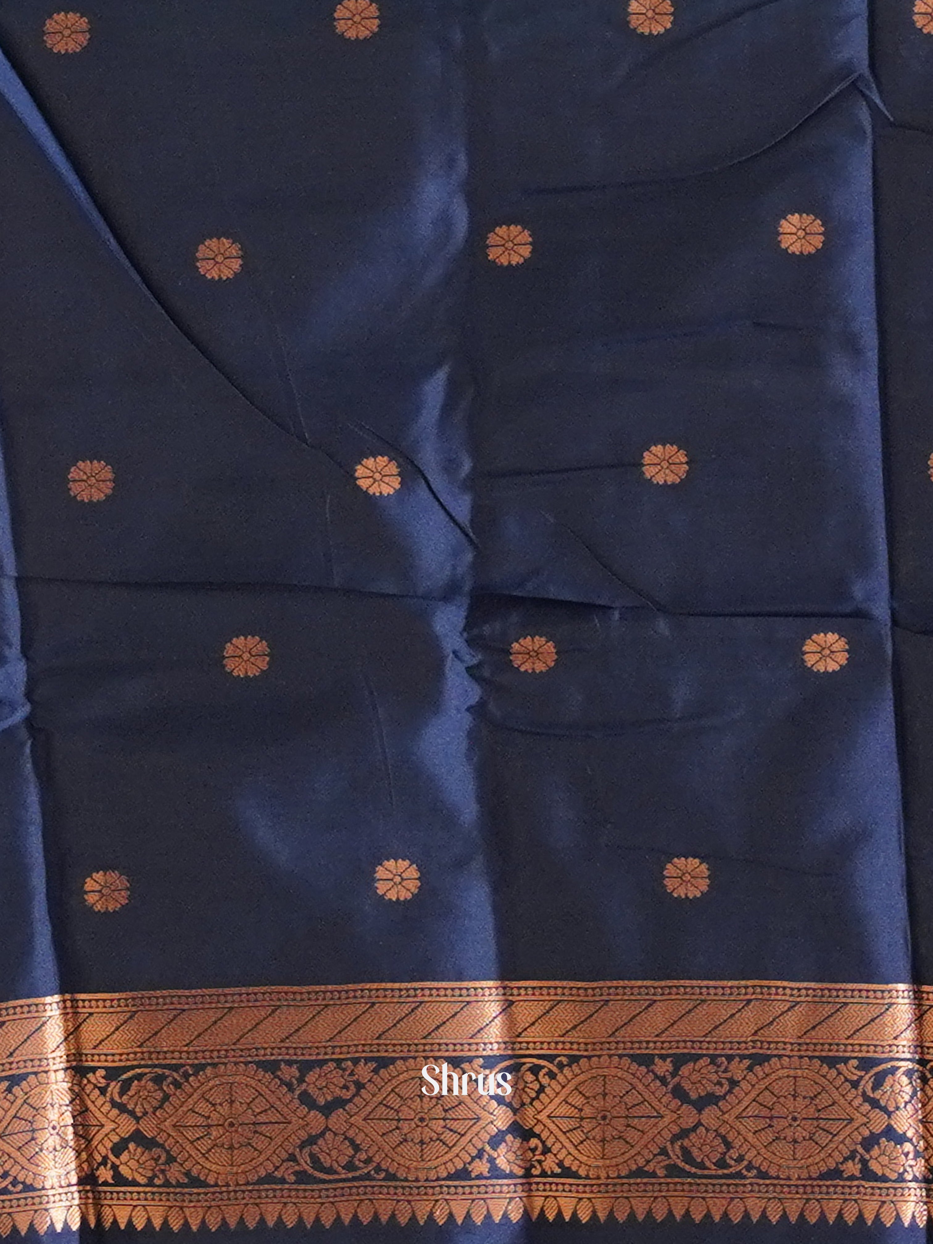 Green And Blue-Semi soft slk saree - Shop on ShrusEternity.com