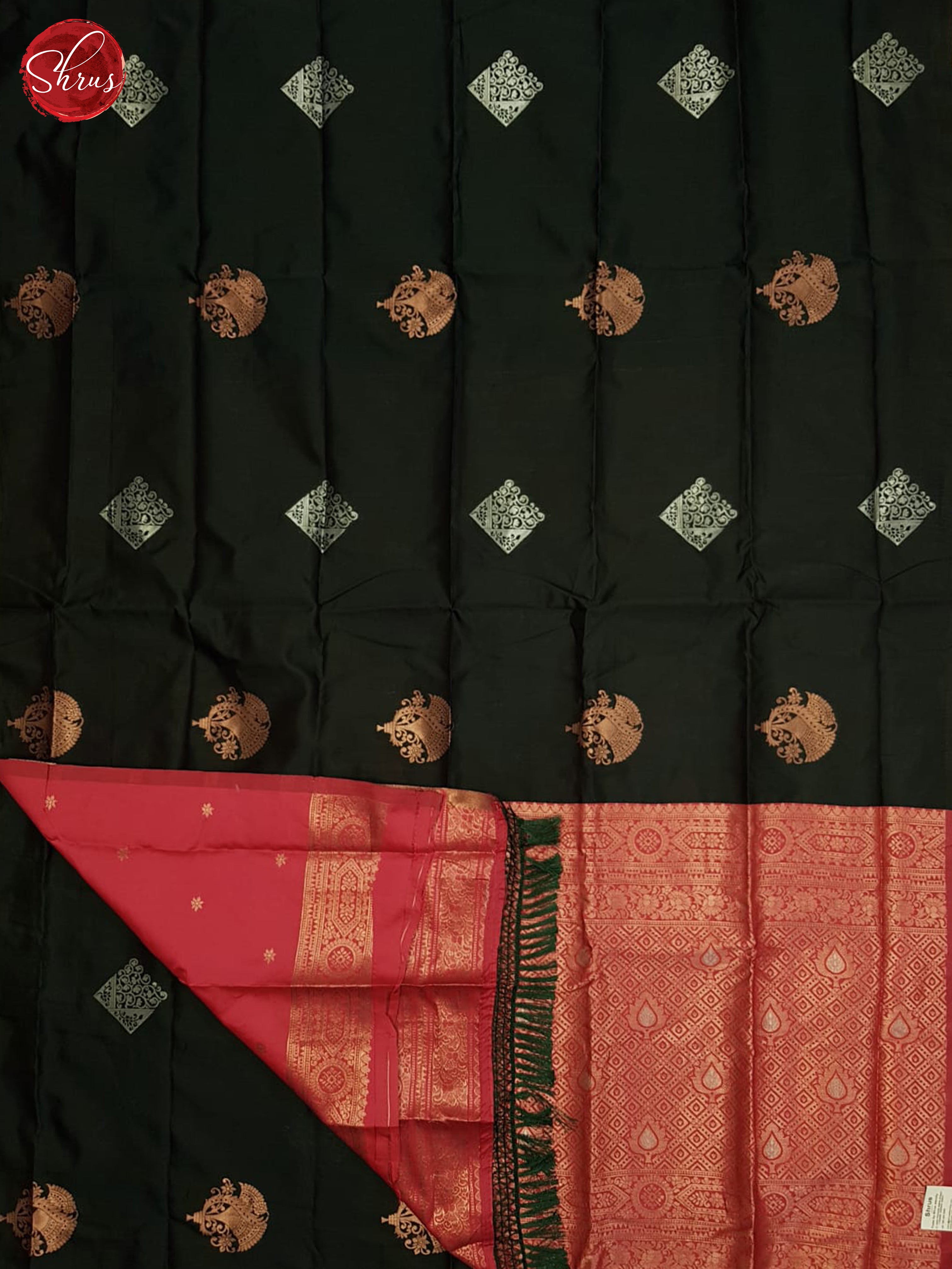 Green And Pink-Semi soft silk saree - Shop on ShrusEternity.com