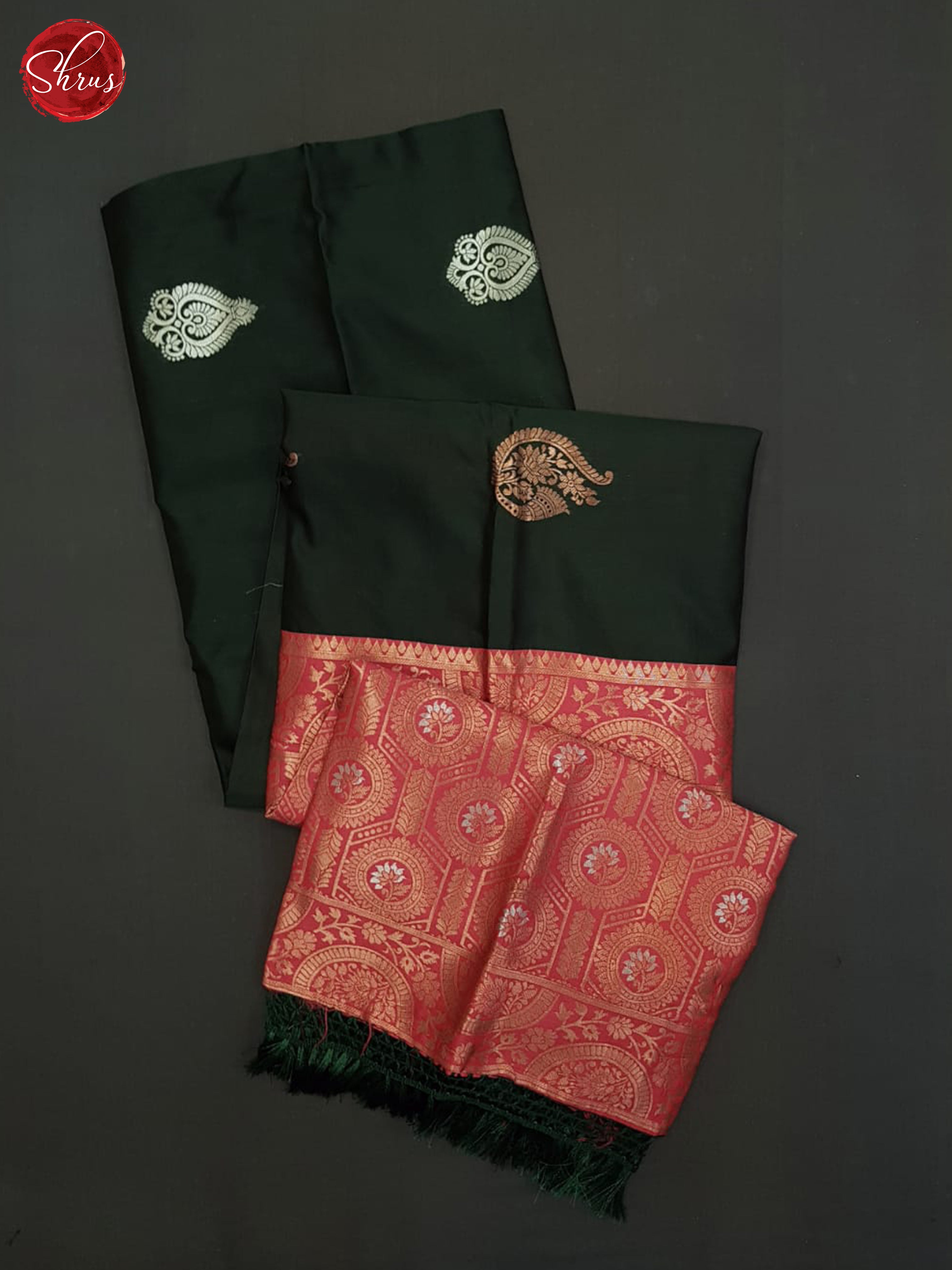 Green And Pink-Semi soft silk saree - Shop on ShrusEternity.com
