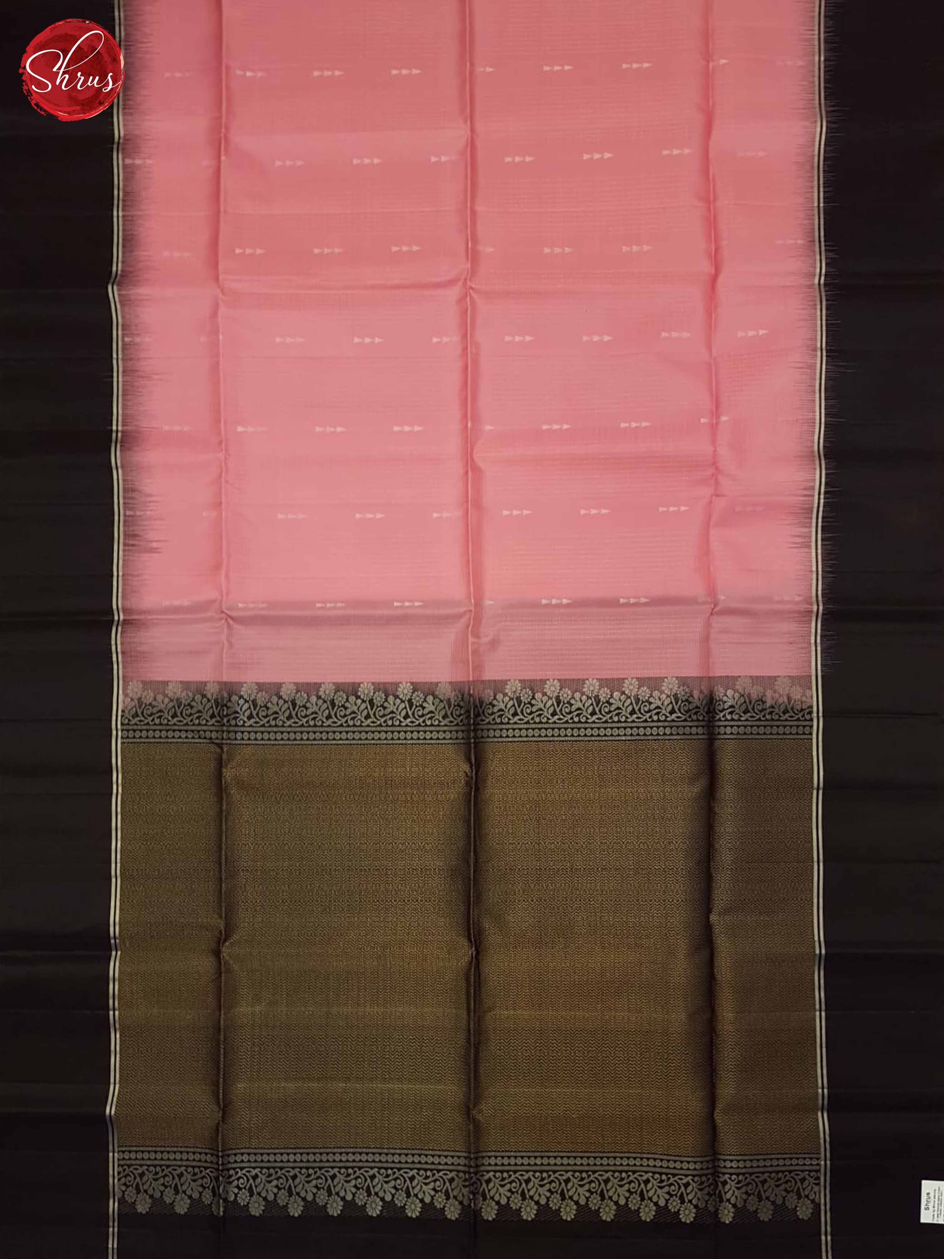 Pink And Black- Soft Silk Saree - Shop on ShrusEternity.com