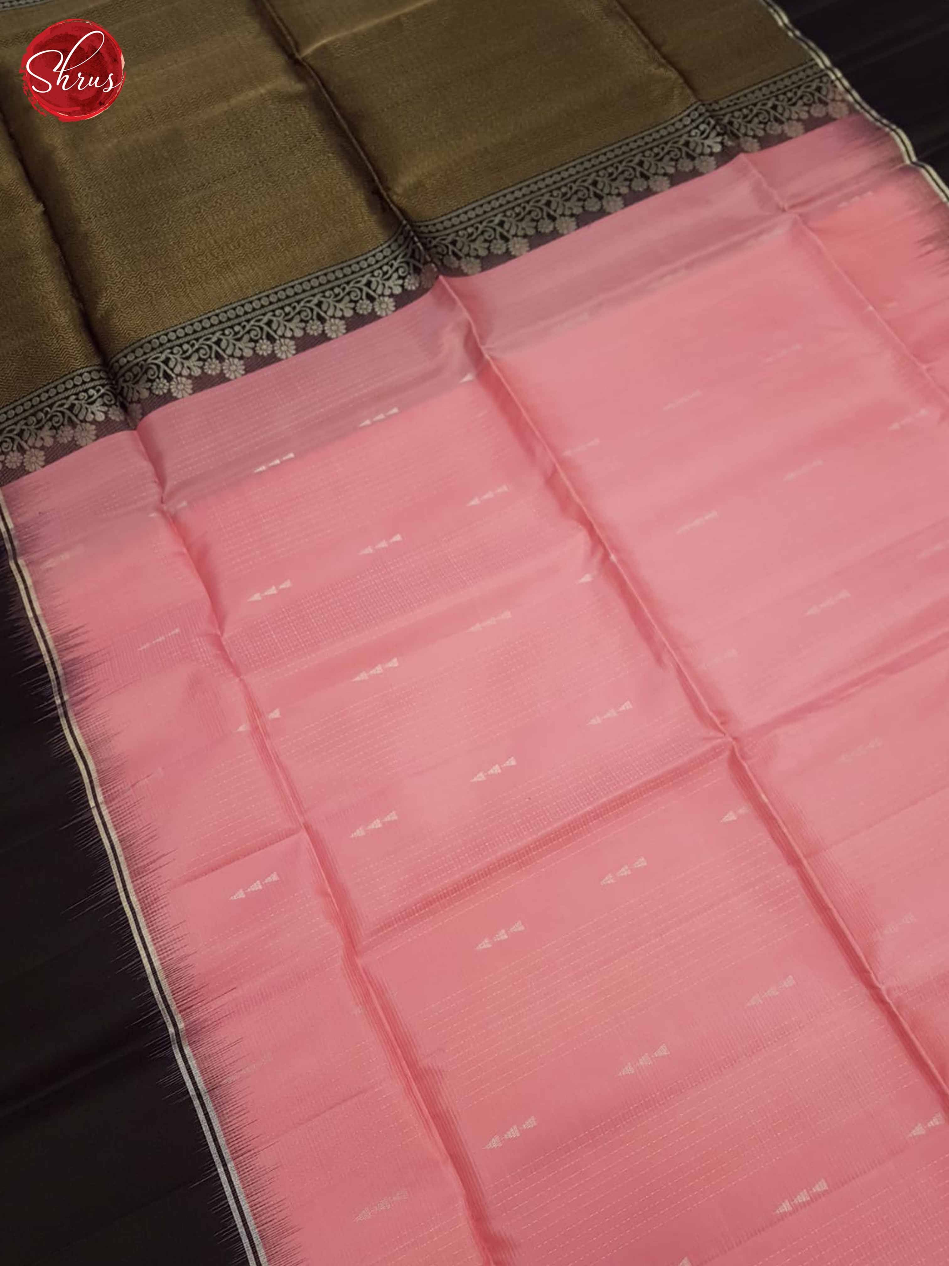 Pink And Black- Soft Silk Saree - Shop on ShrusEternity.com