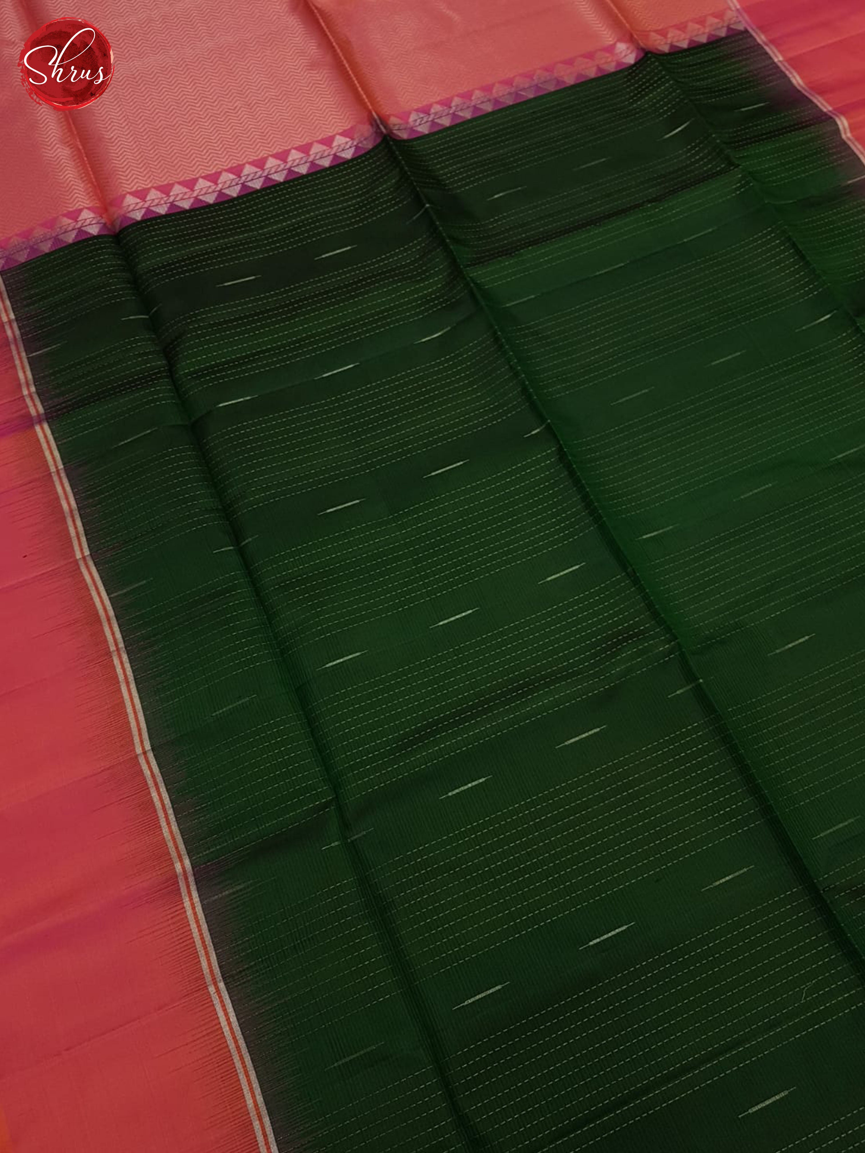 Green And Pink - Soft Silk Saree - Shop on ShrusEternity.com