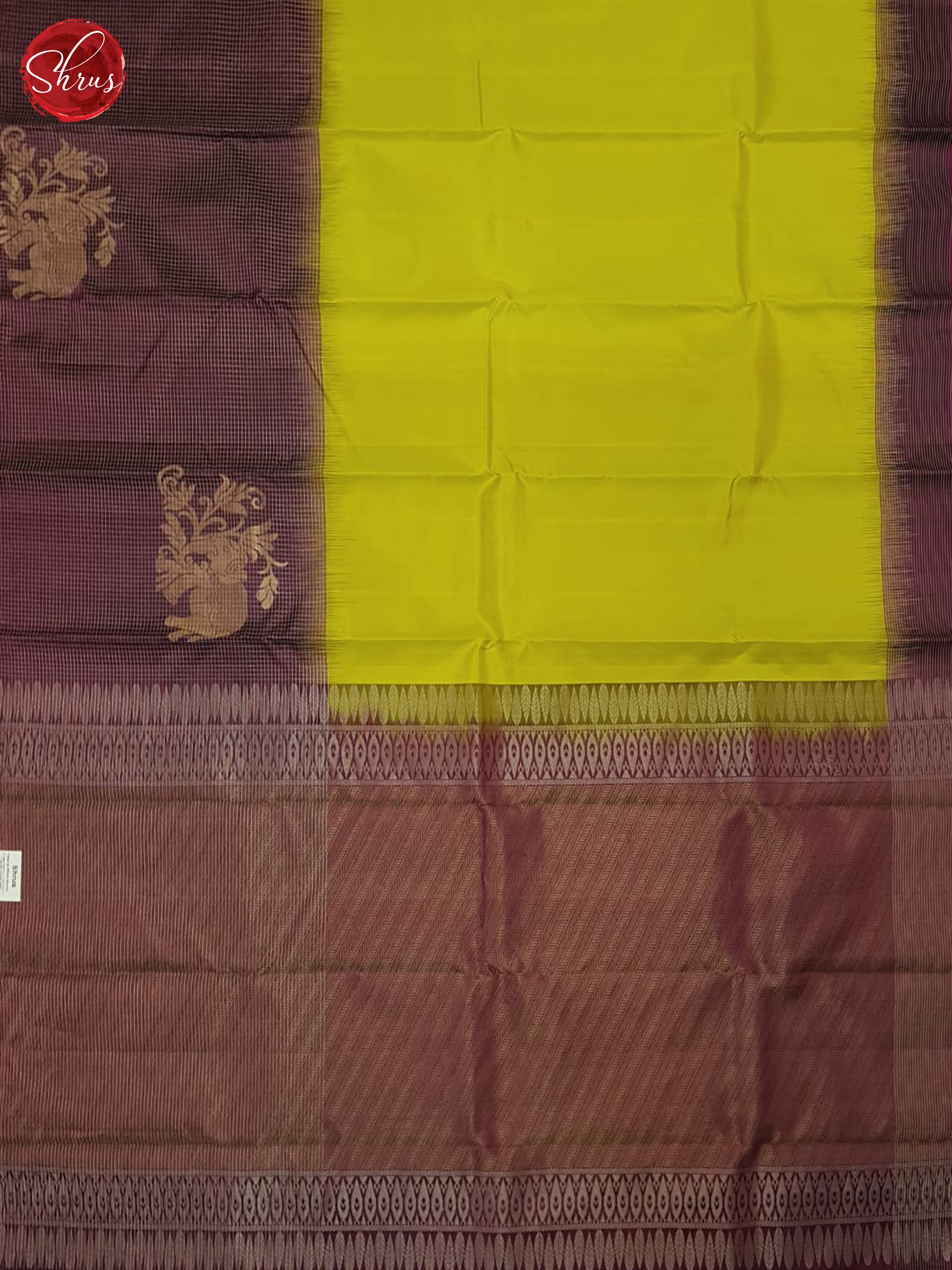 Green DeepWine - Soft Silk Saree - Shop on ShrusEternity.com