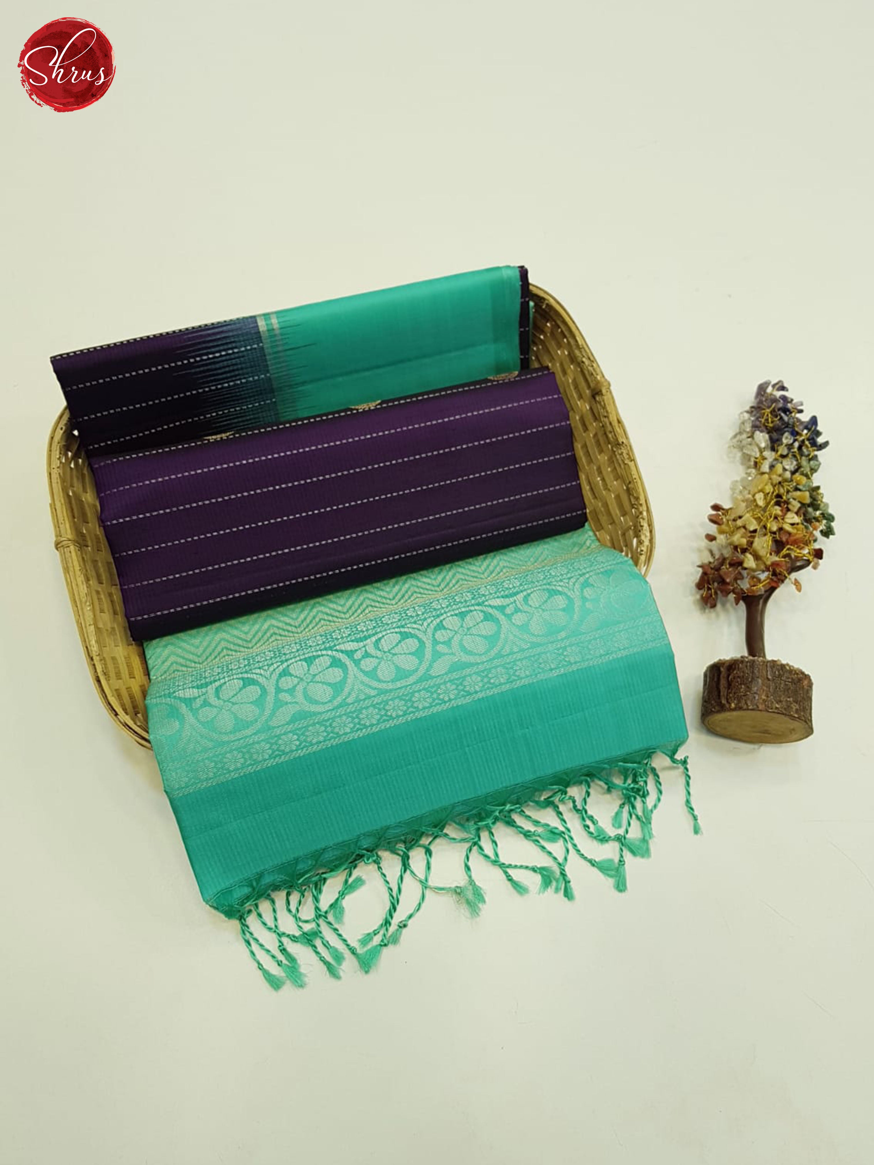 Purple And Green - Soft SIlk Saree - Shop on ShrusEternity.com