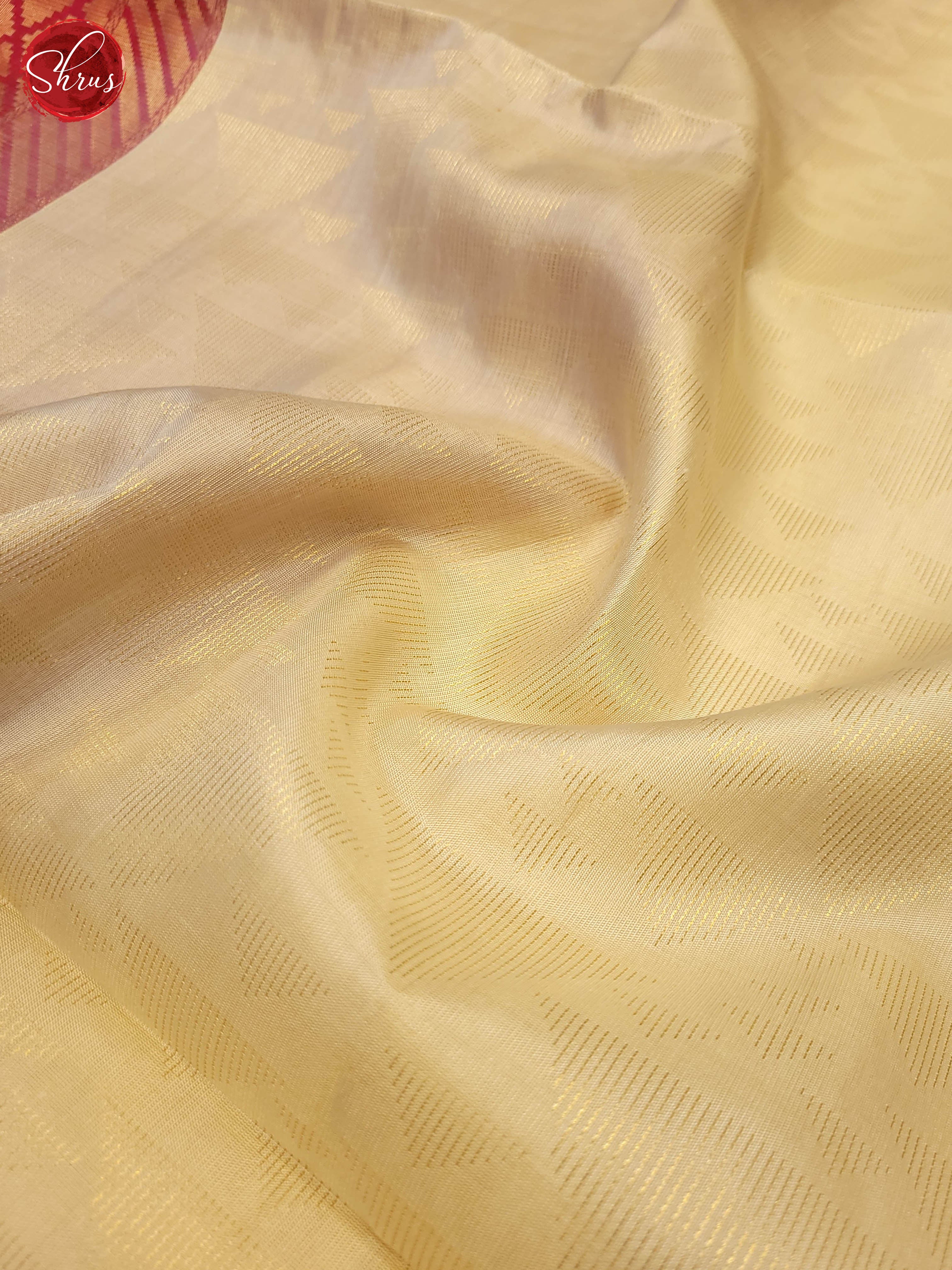 Cream and pink-Soft silk saree - Shop on ShrusEternity.com