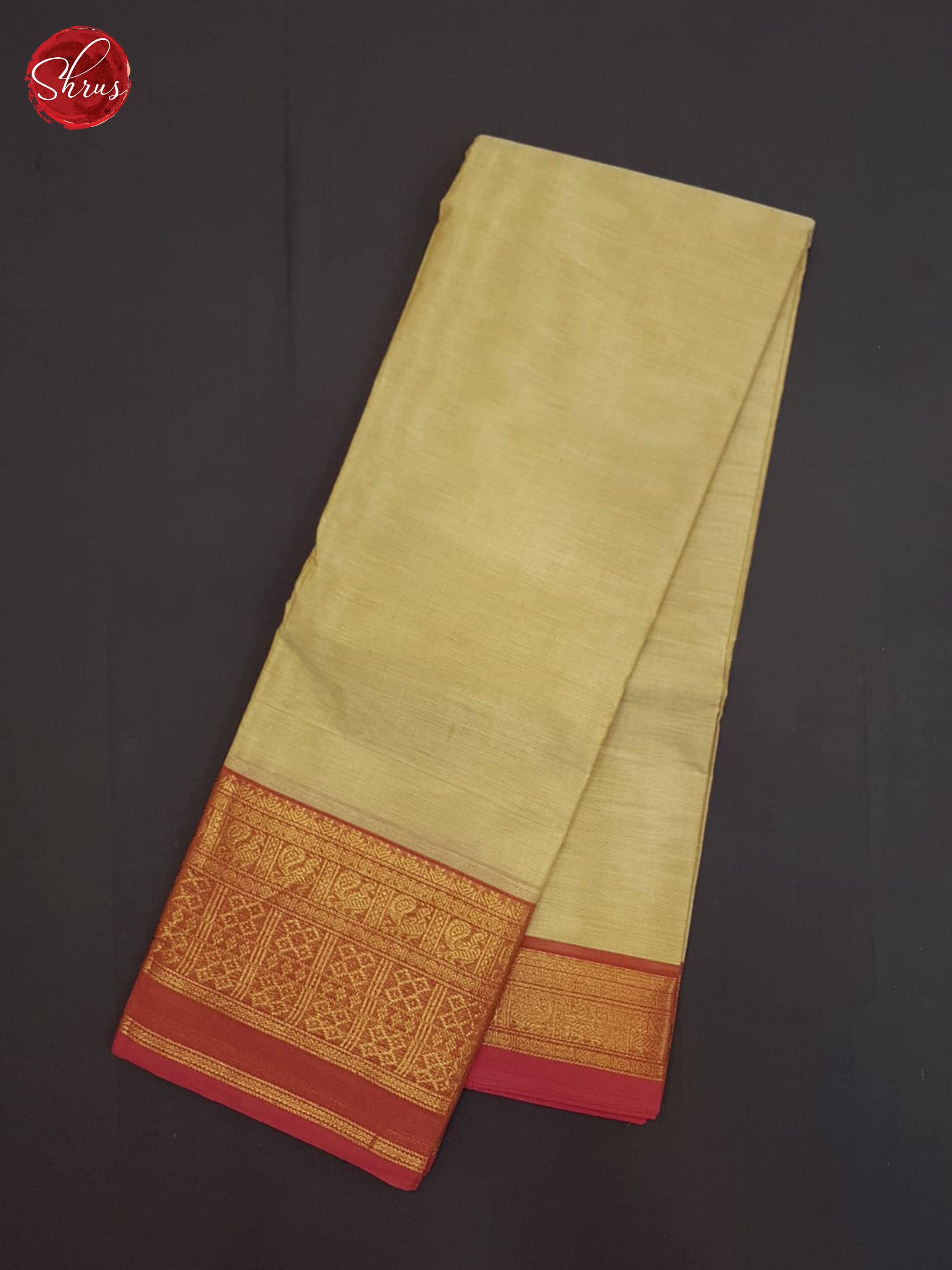 Beige And Pink- Chettinad Cotton Saree - Shop on ShrusEternity.com