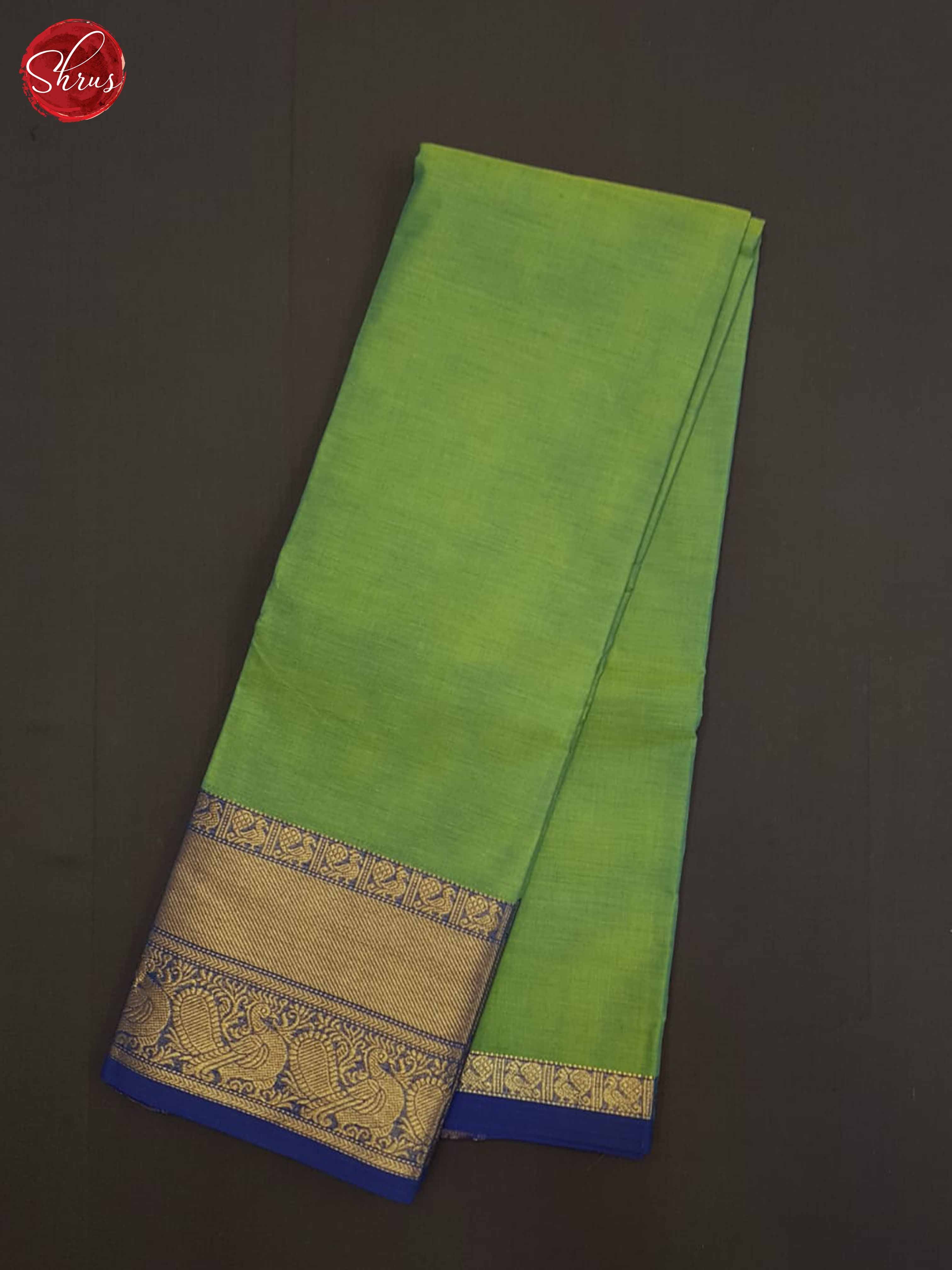 Green And Blue - Chettinad Cotton saree - Shop on ShrusEternity.com