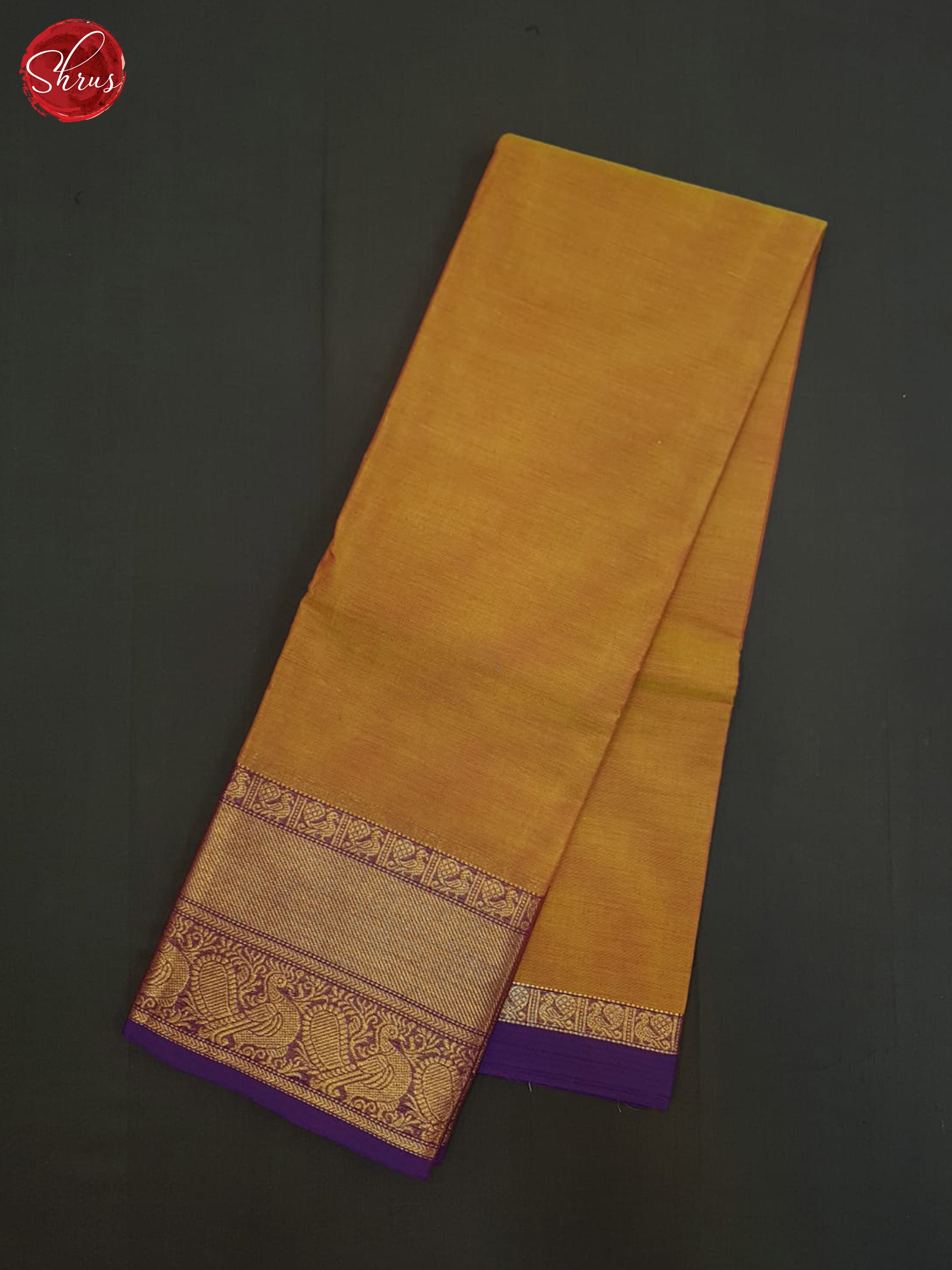 Honey And Purple-Chettinad Cotton Saree - Shop on ShrusEternity.com