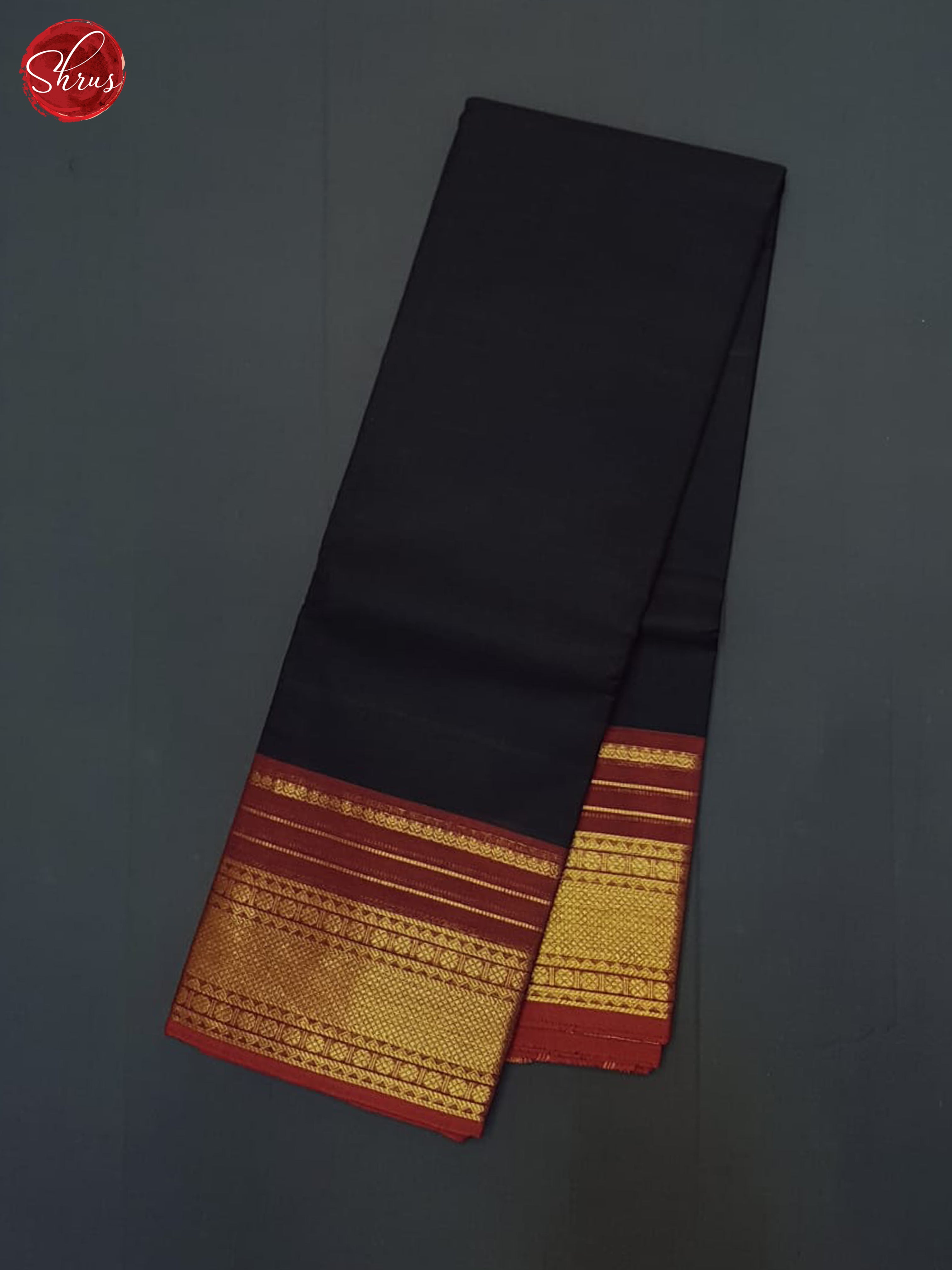 Black And Maroon- Chettinad Cotton Saree - Shop on ShrusEternity.com