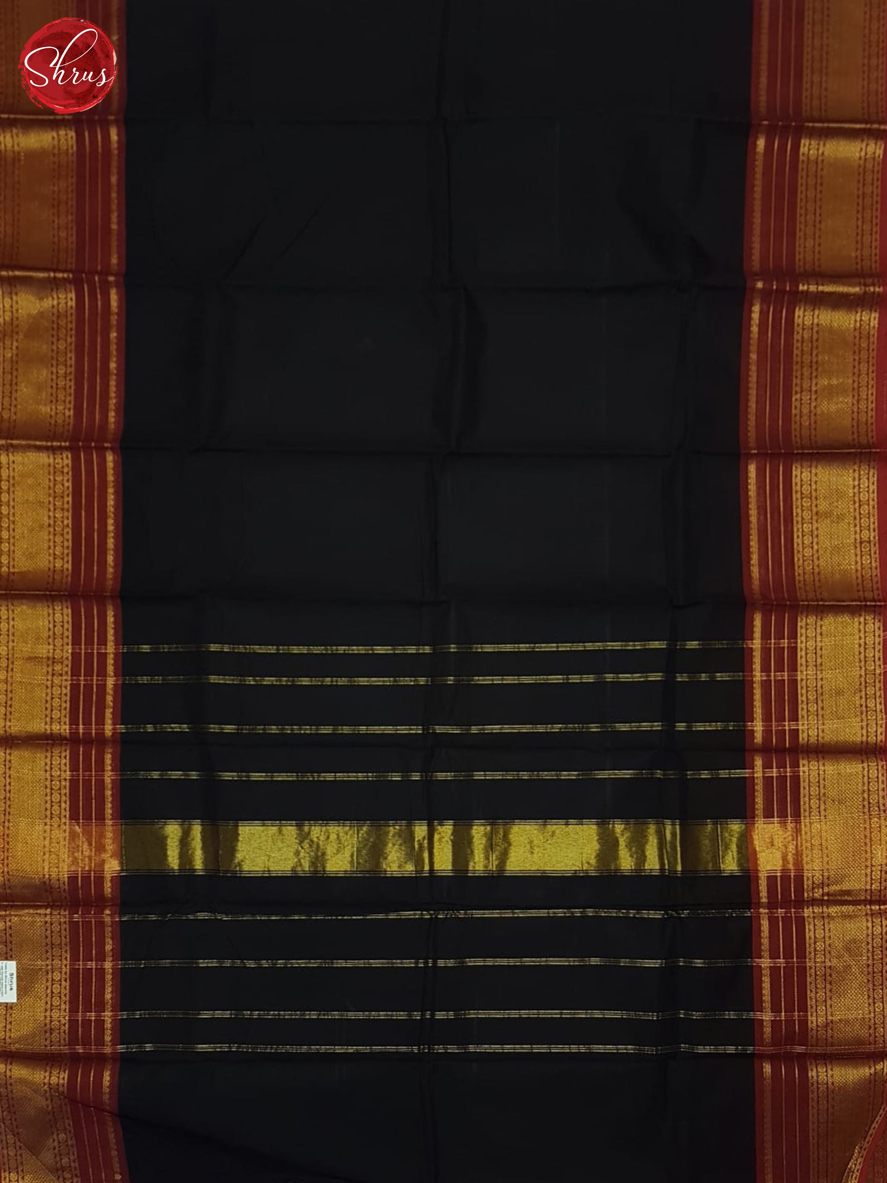 Black And Maroon- Chettinad Cotton Saree - Shop on ShrusEternity.com