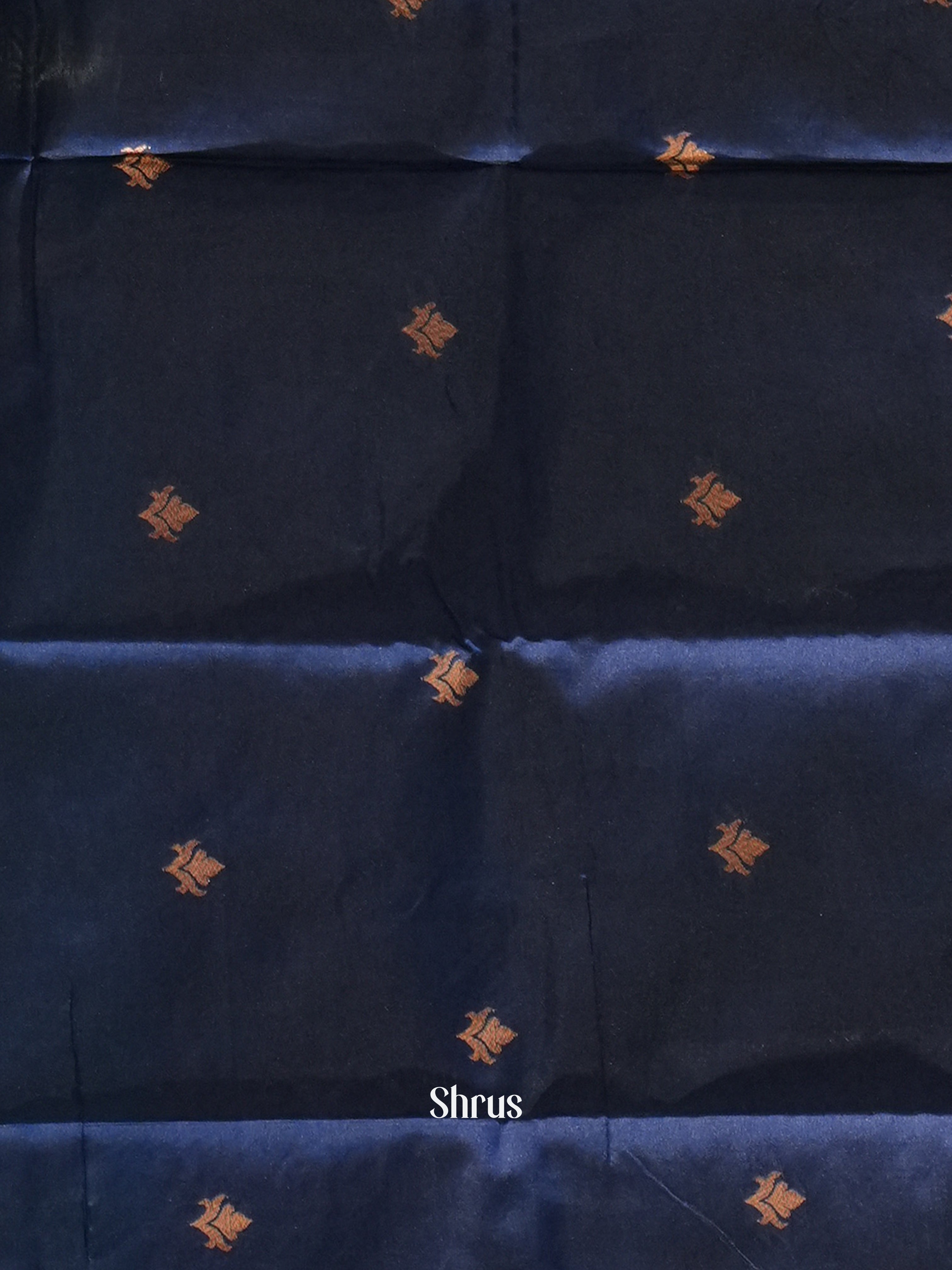 Green And Blue-Sem soft silk saree - Shop on ShrusEternity.com