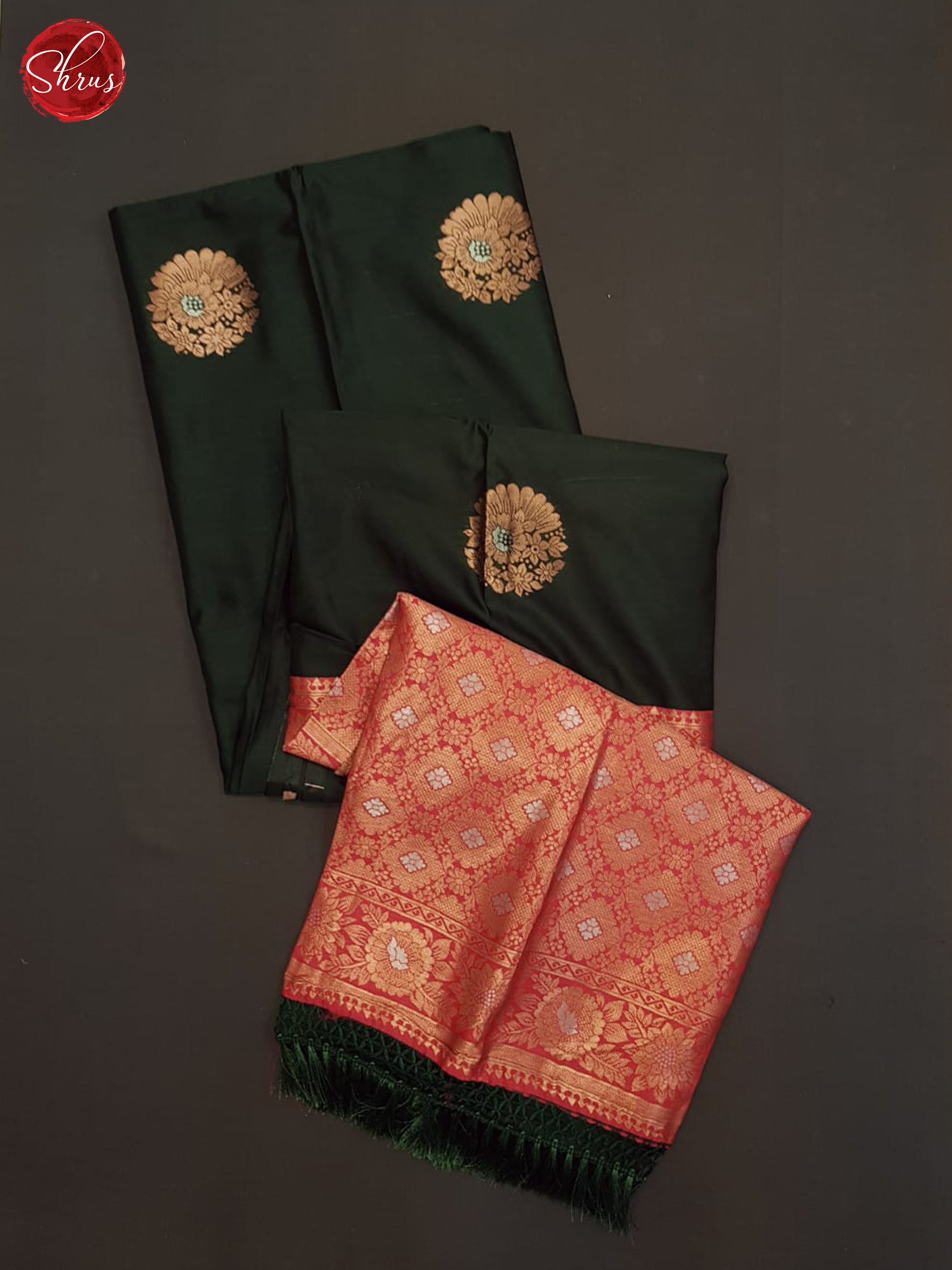 Green And Pink-Semi soft silk saree - Shop on ShrusEternity.com