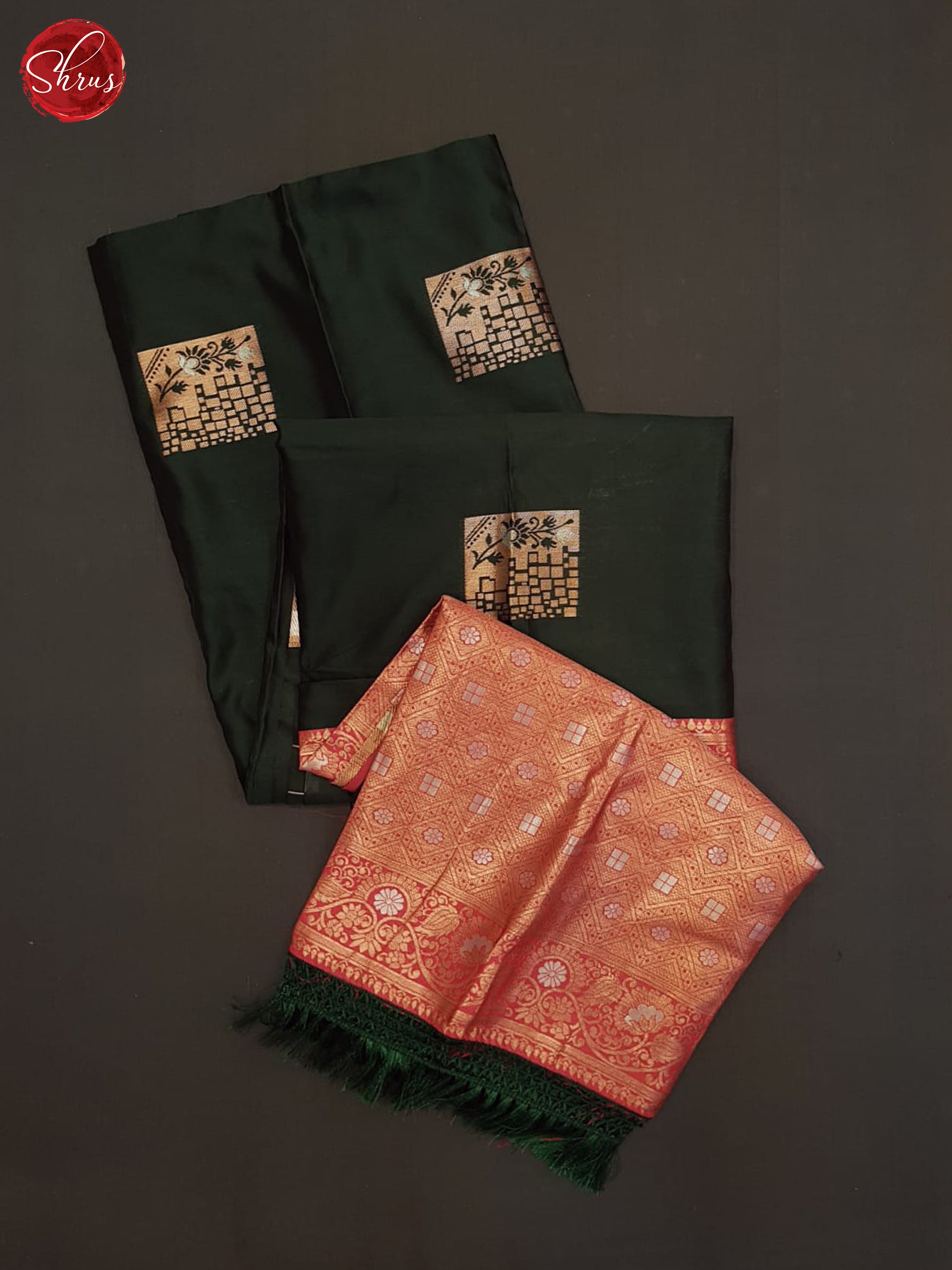Green And Pink-Semi soft silk saree - Shop on ShrusEternity.com