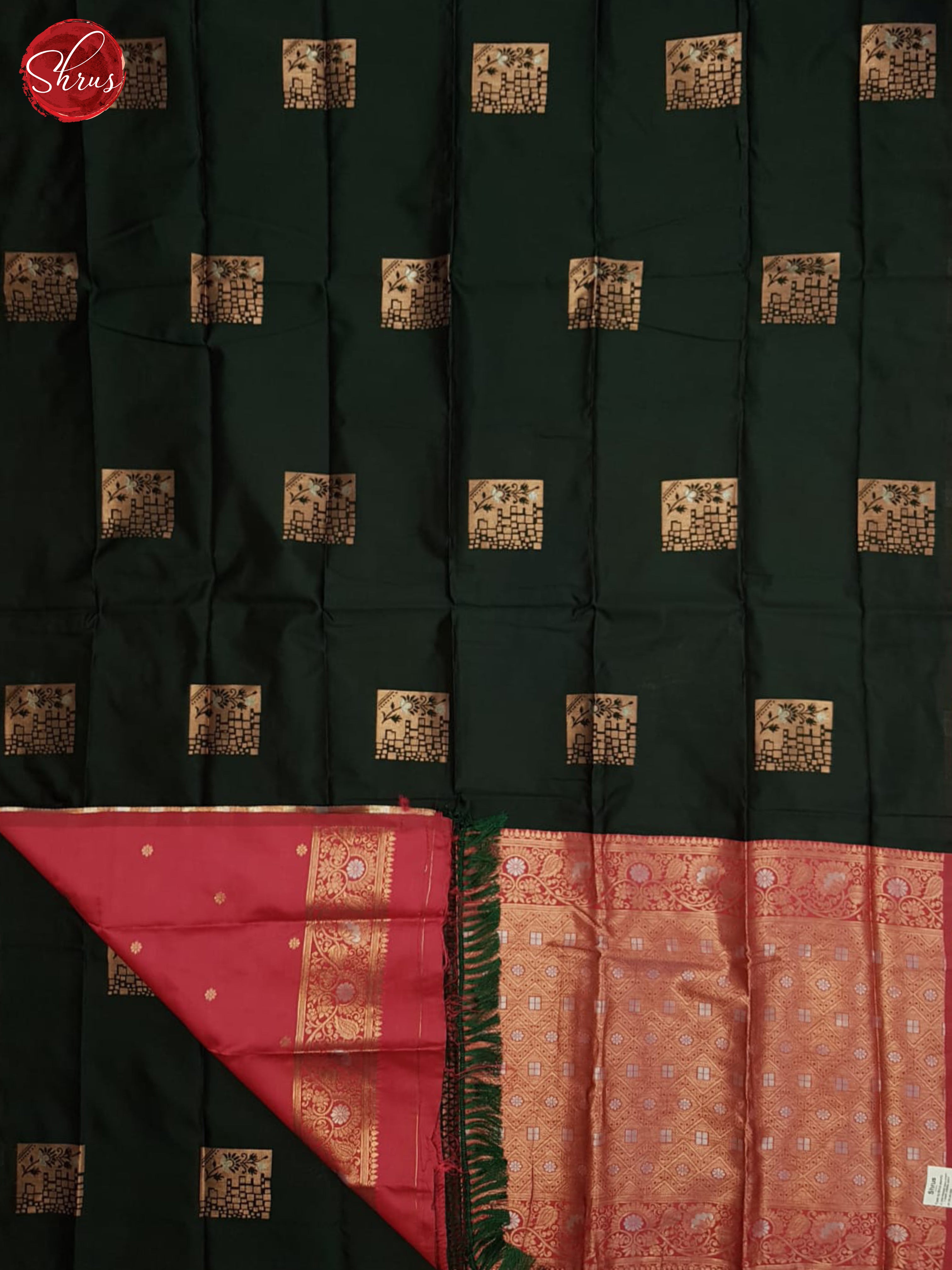 Green And Pink-Semi soft silk saree - Shop on ShrusEternity.com