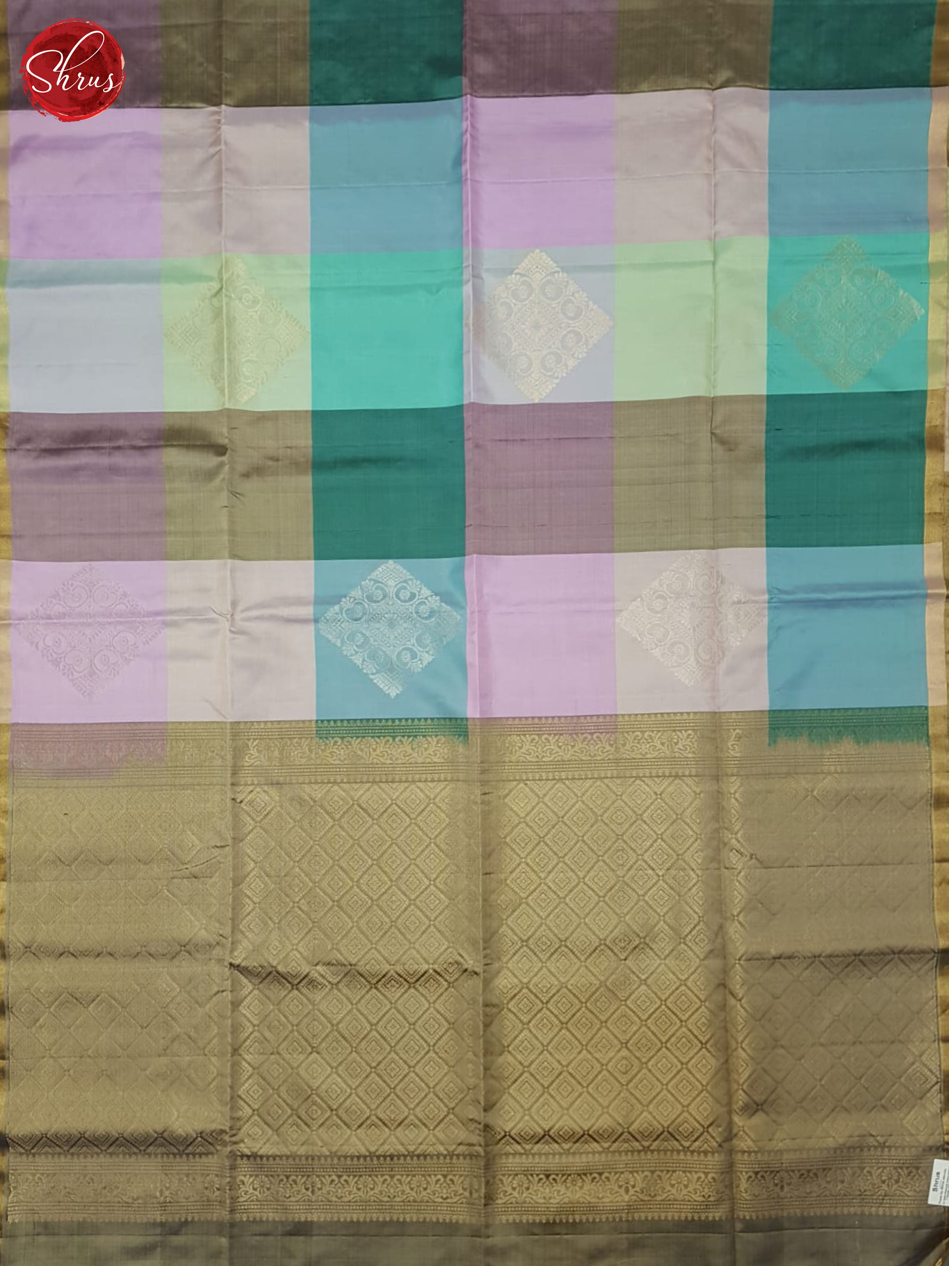 Multicolor and grey - Soft Silk Saree - Shop on ShrusEternity.com