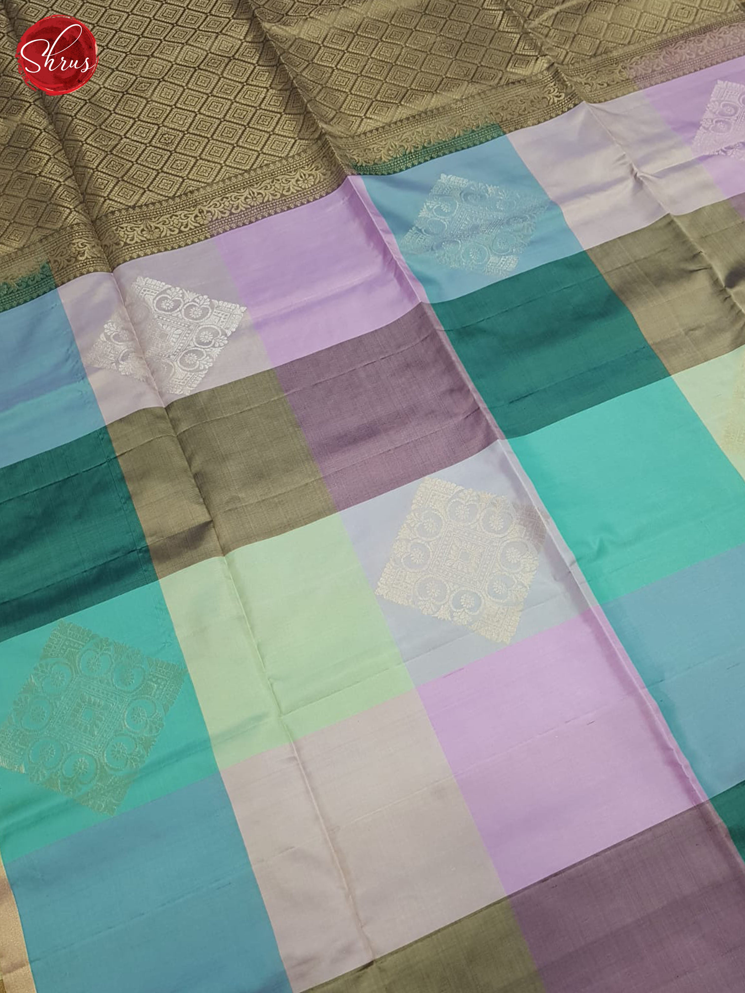 Multicolor and grey - Soft Silk Saree - Shop on ShrusEternity.com