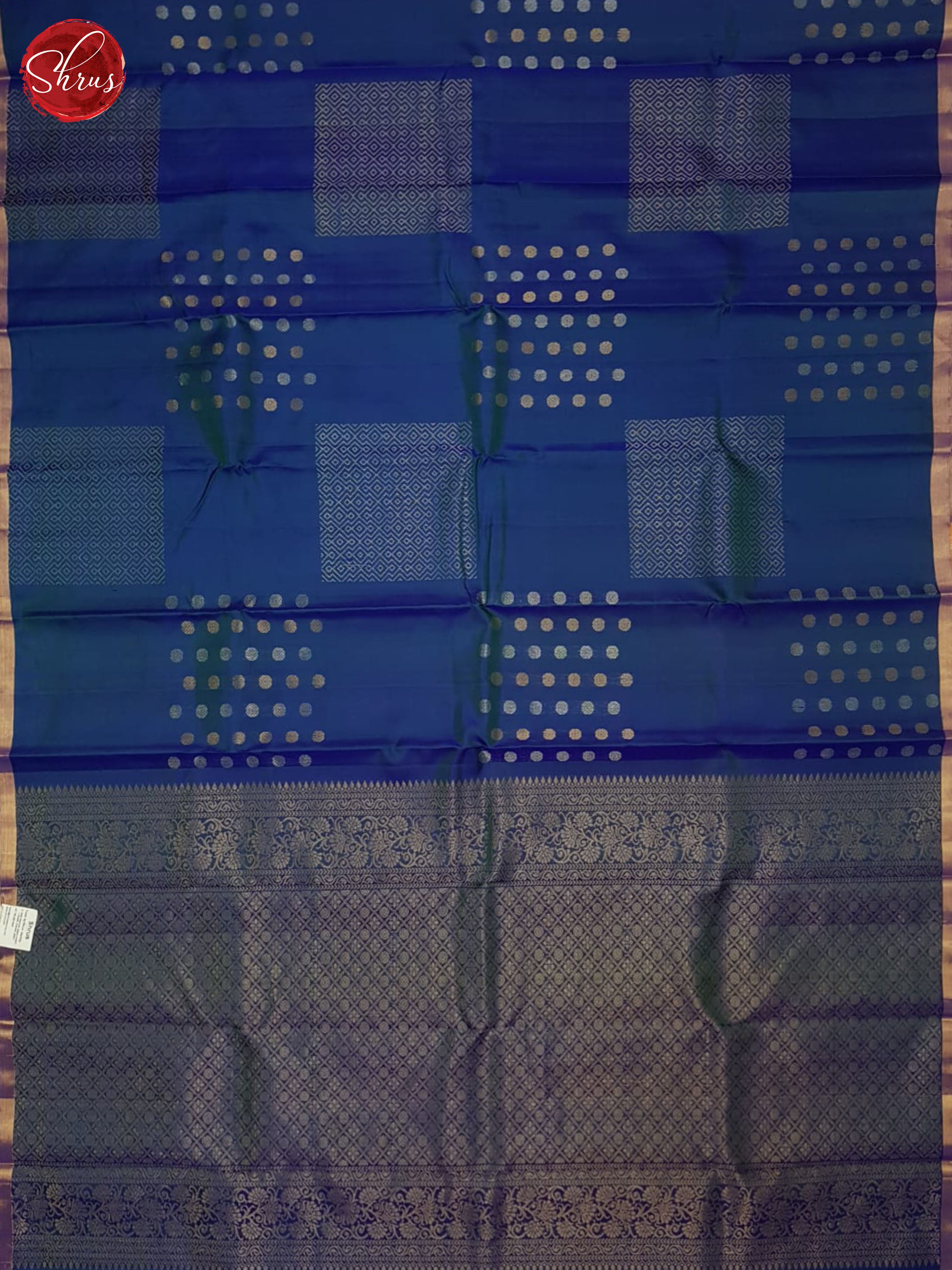 Blue and Red - Soft Silk Saree - Shop on ShrusEternity.com