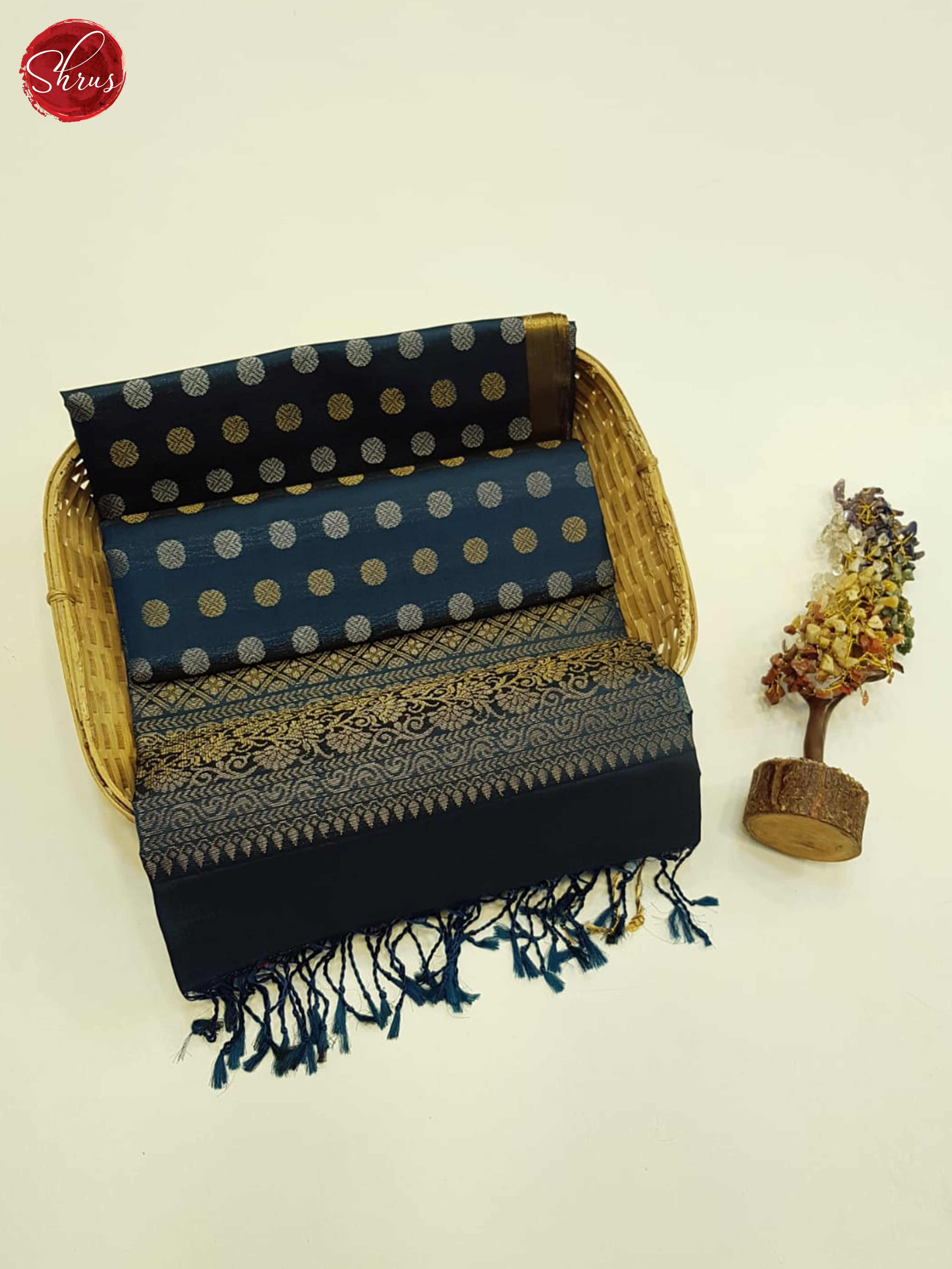 Blue And Maroon - soft silk Saree - Shop on ShrusEternity.com