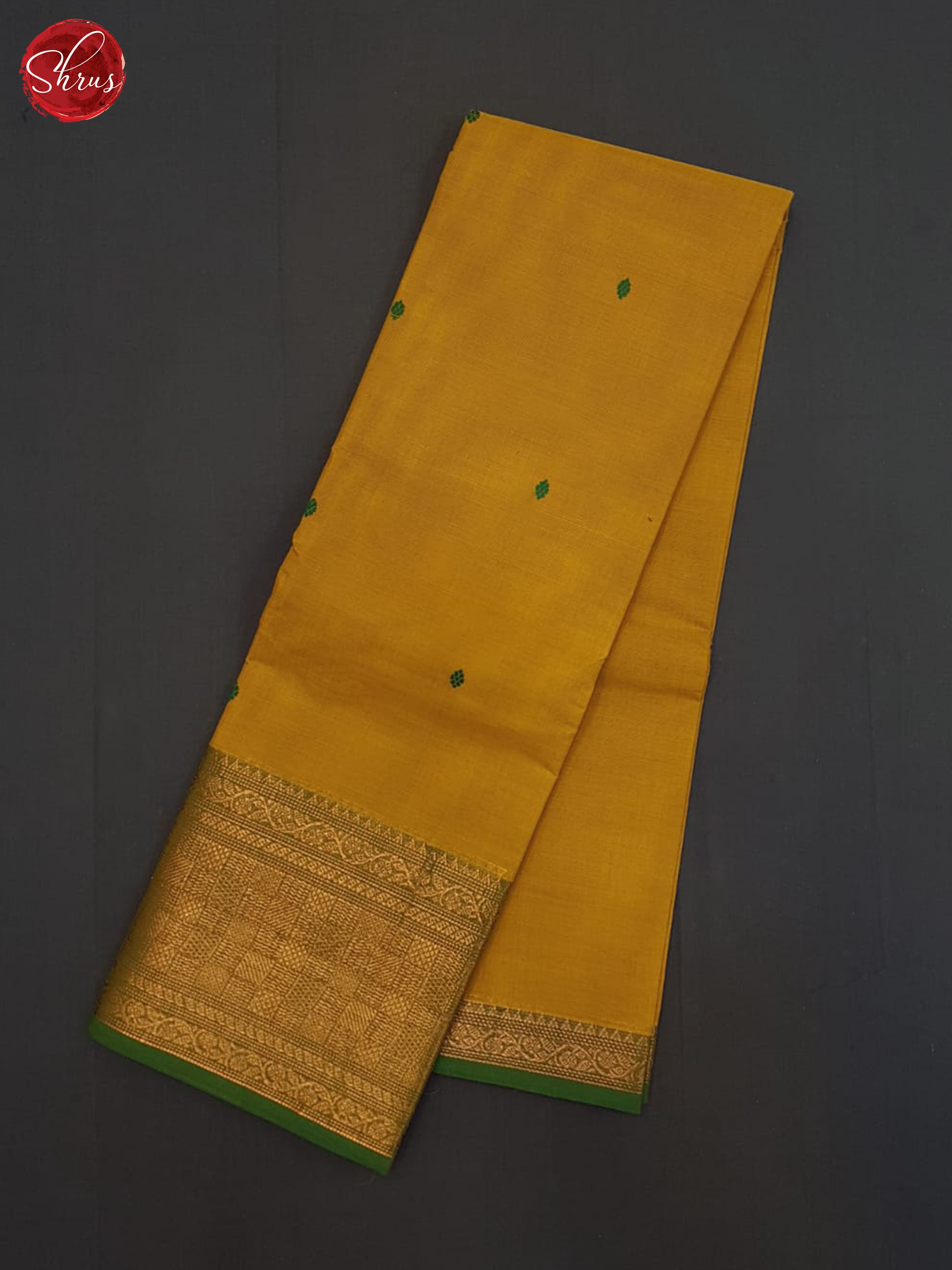 Mustard And Green - Chettinad cotton saree - Shop on ShrusEternity.com