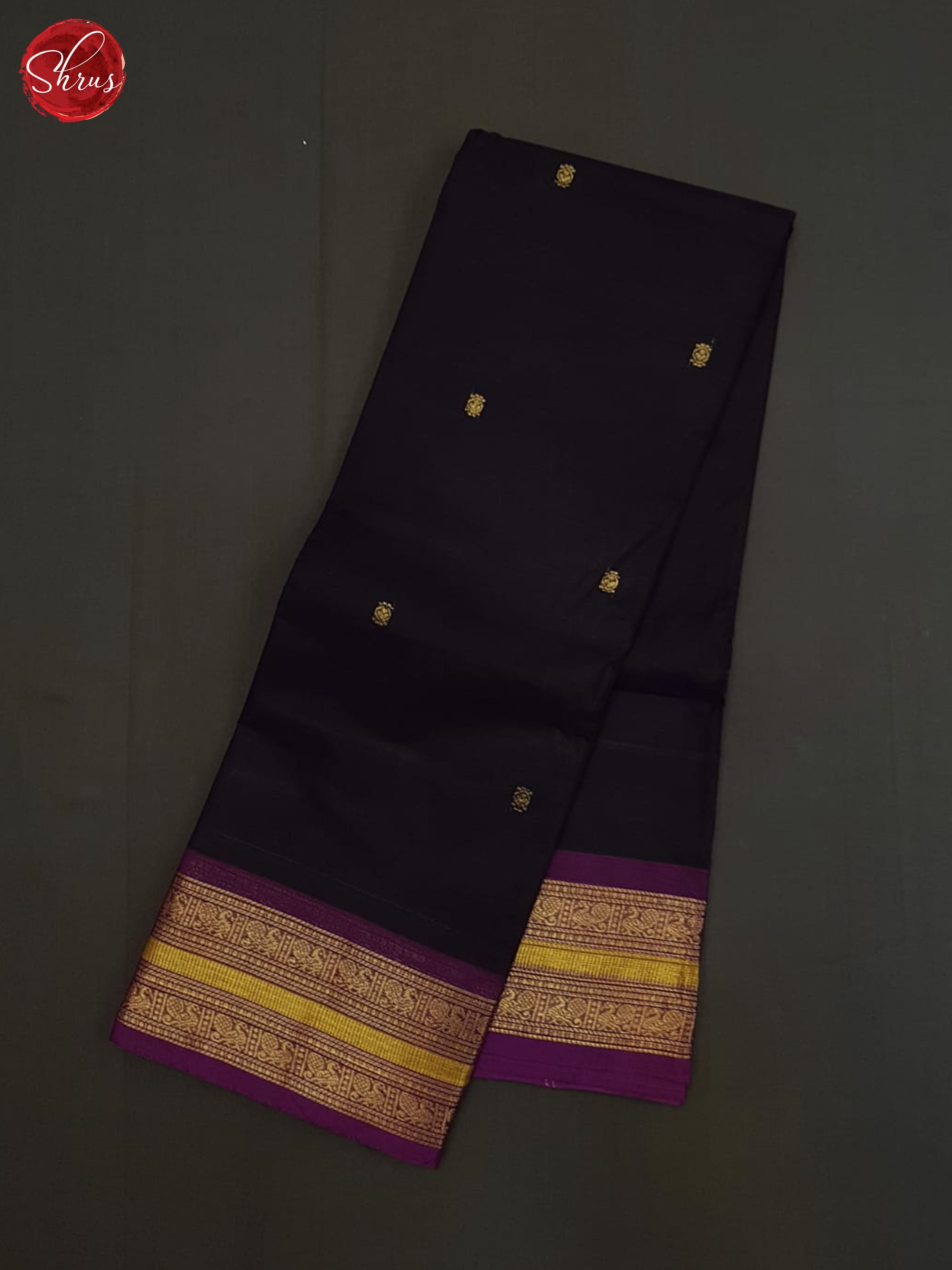 Blue And Purple- Chettinad Cotton saree - Shop on ShrusEternity.com