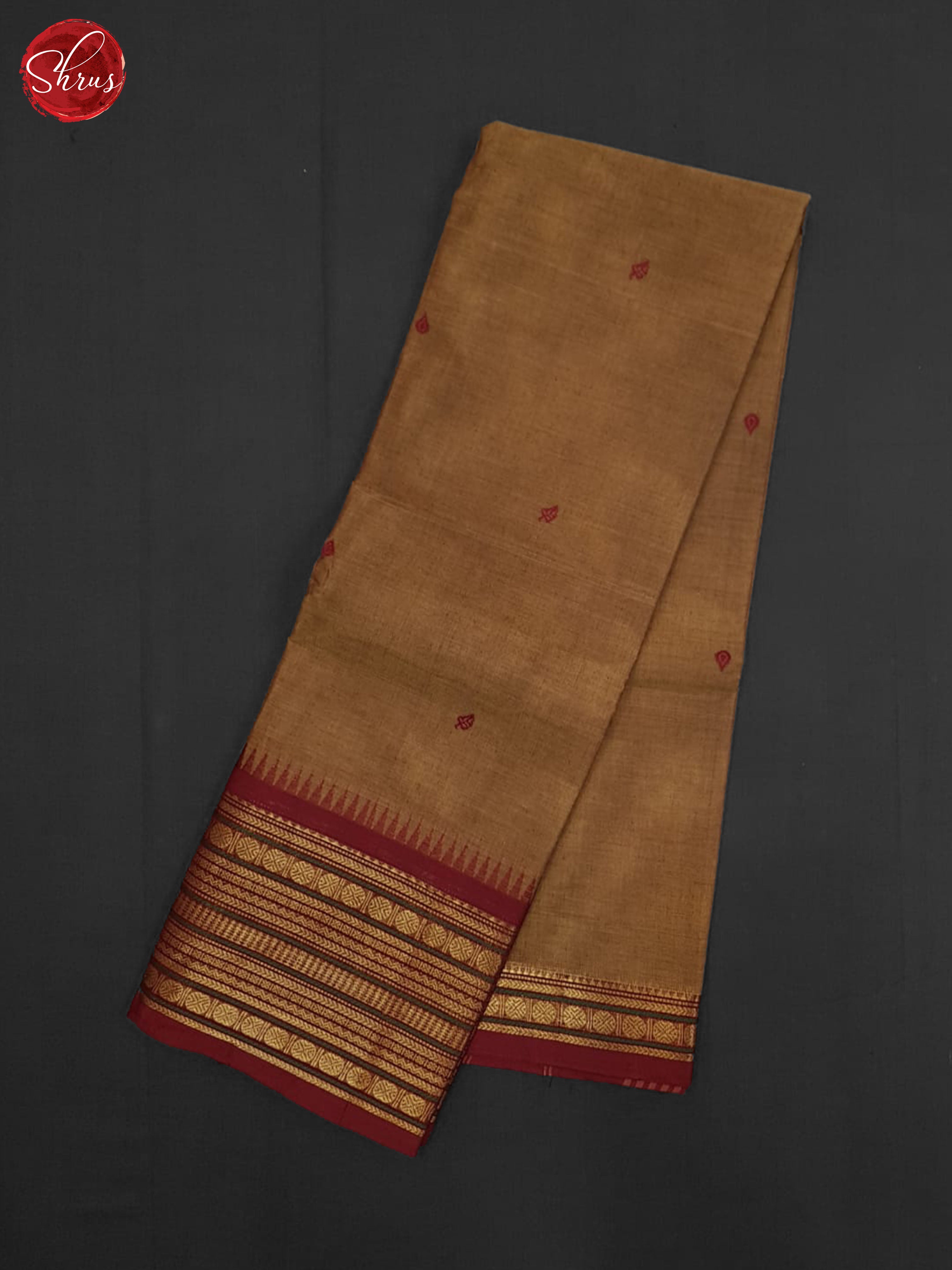 Brown And Maroon-Chettinad Cotton saree - Shop on ShrusEternity.com