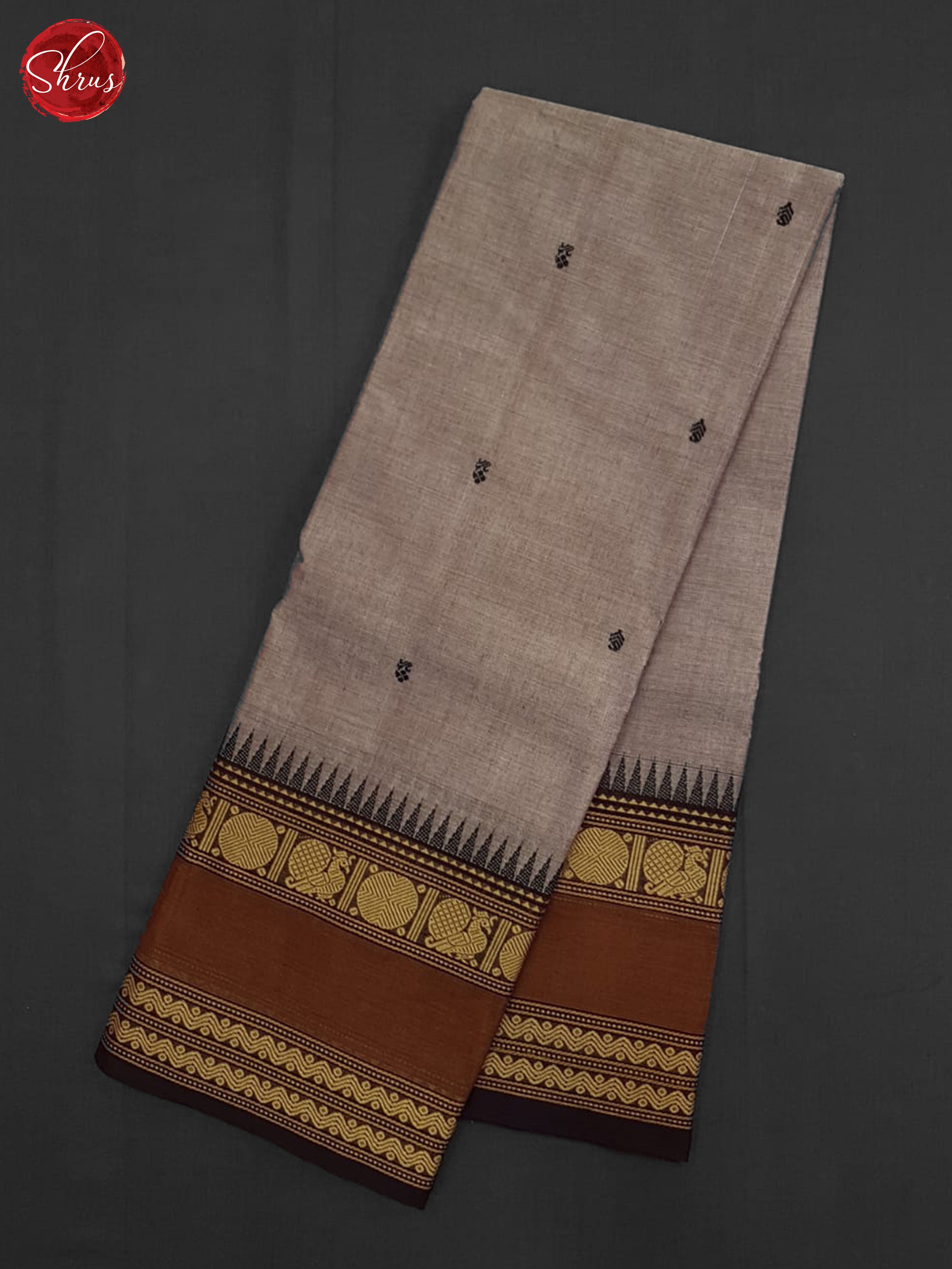 Dusty Dark Onion Pink And Brown- Chettinad Cotton Saree - Shop on ShrusEternity.com