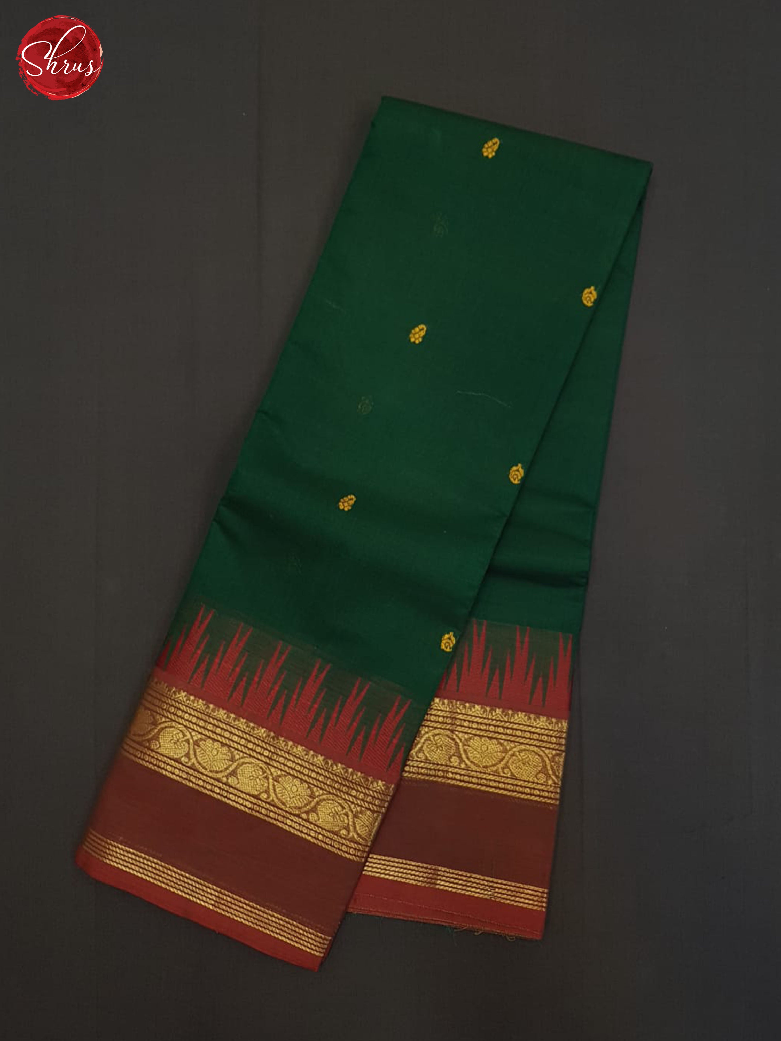 Green And Brown- Chettinad Cotton saree - Shop on ShrusEternity.com