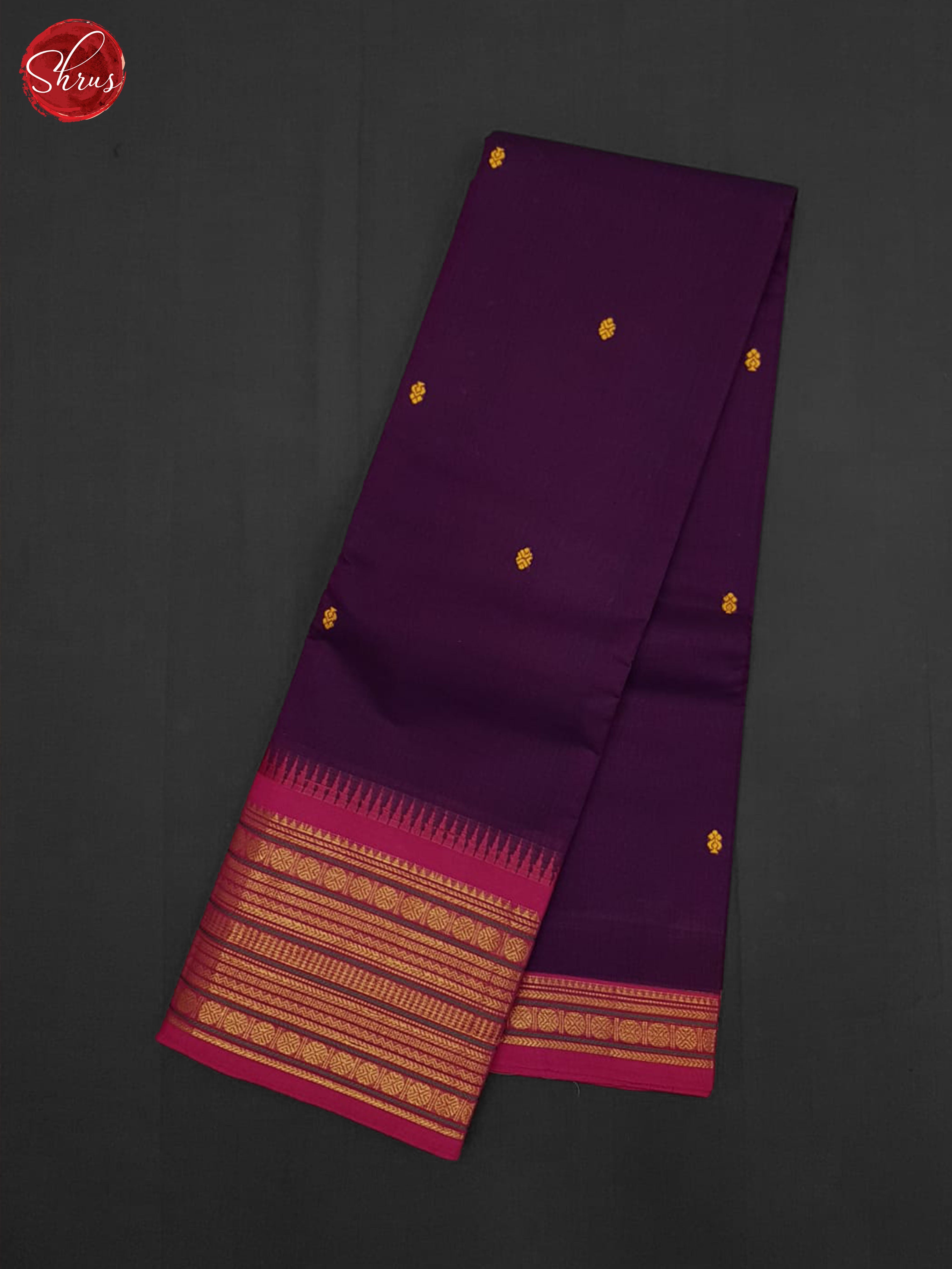 Purple And Pink- Chettinad cotton saree - Shop on ShrusEternity.com
