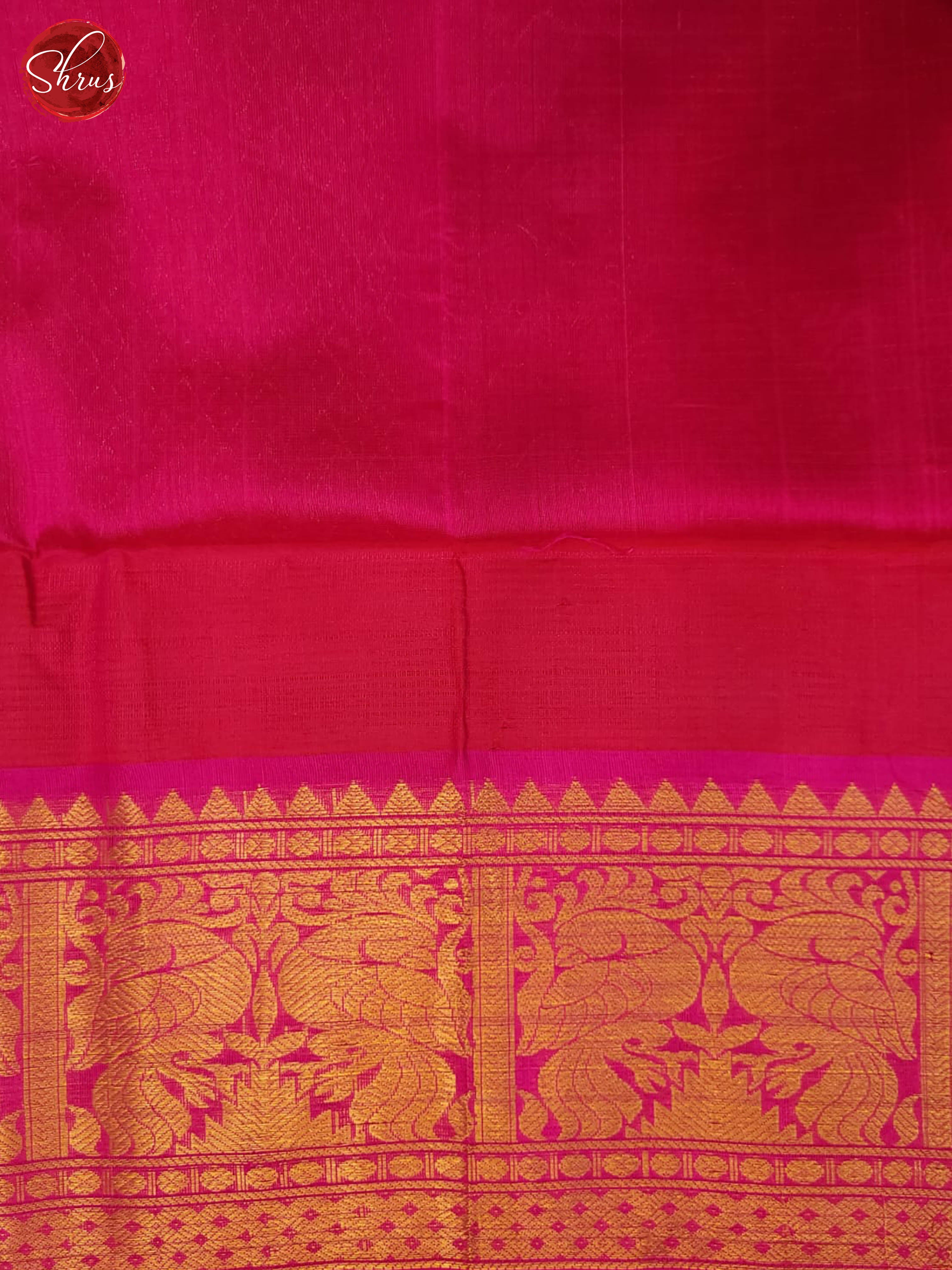 orange and pink- Silk Cotton Saree - Shop on ShrusEternity.com