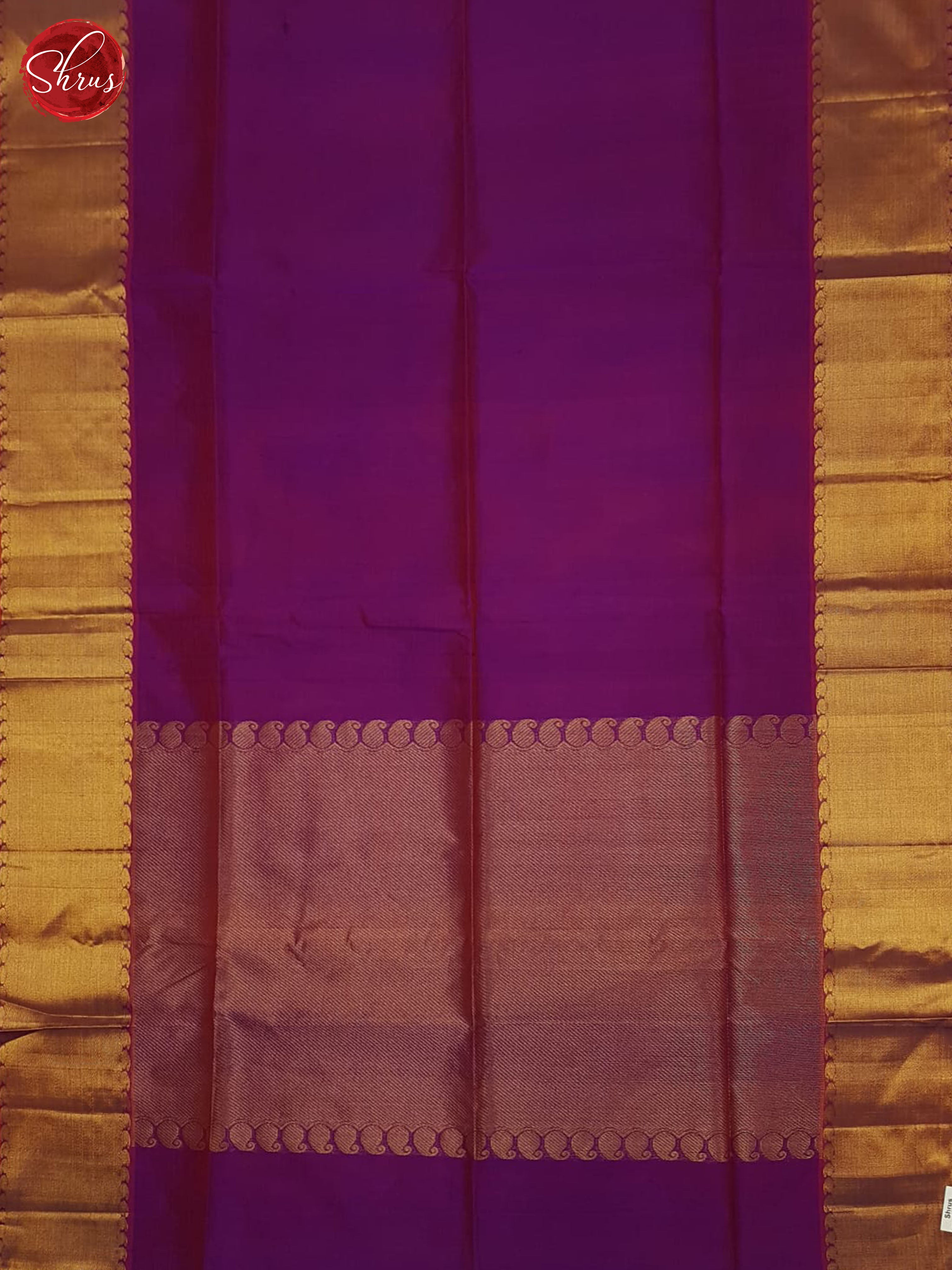 Purple and Red - Silk cotton Saree - Shop on ShrusEternity.com