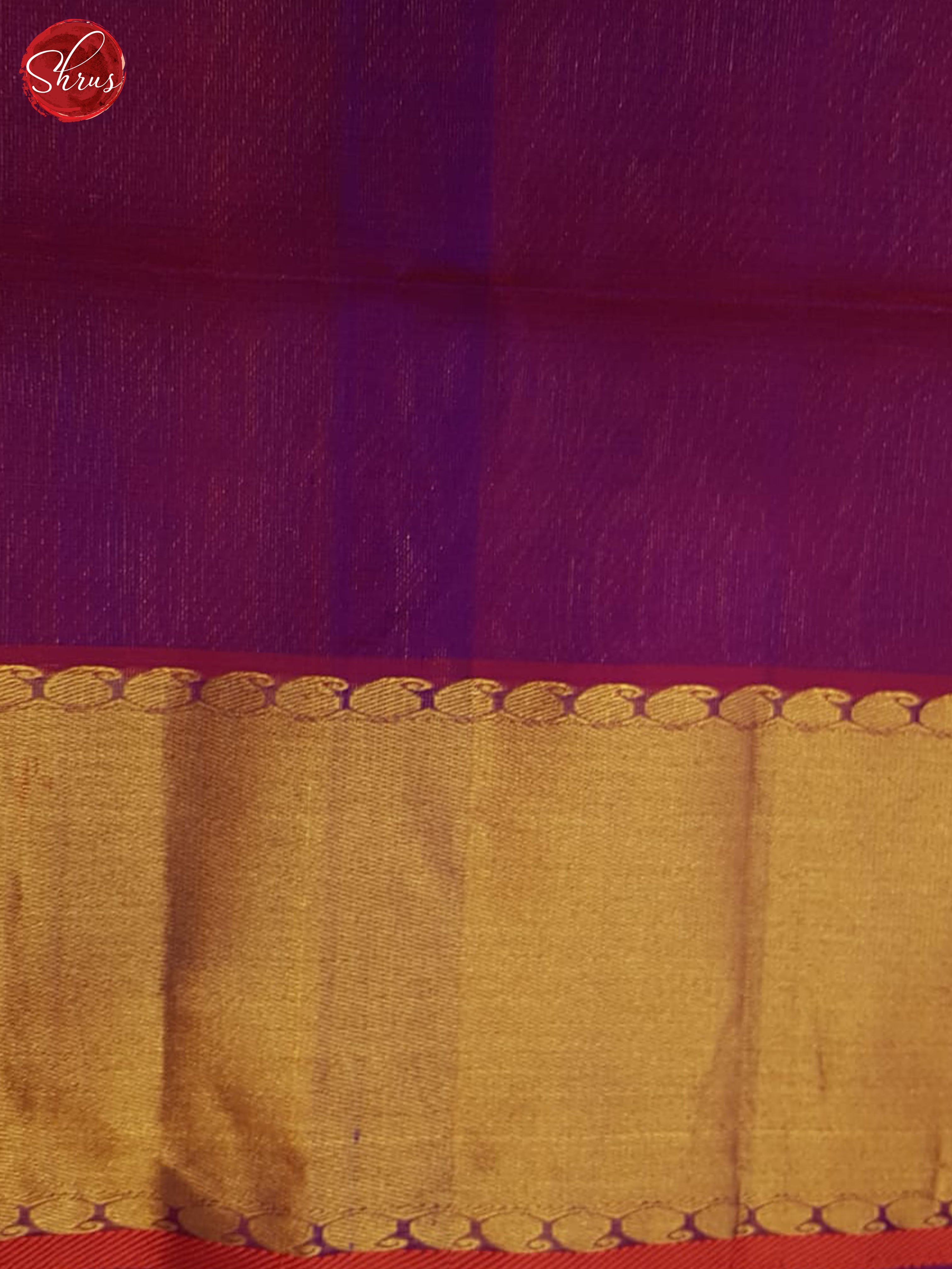 Purple and Red - Silk cotton Saree - Shop on ShrusEternity.com