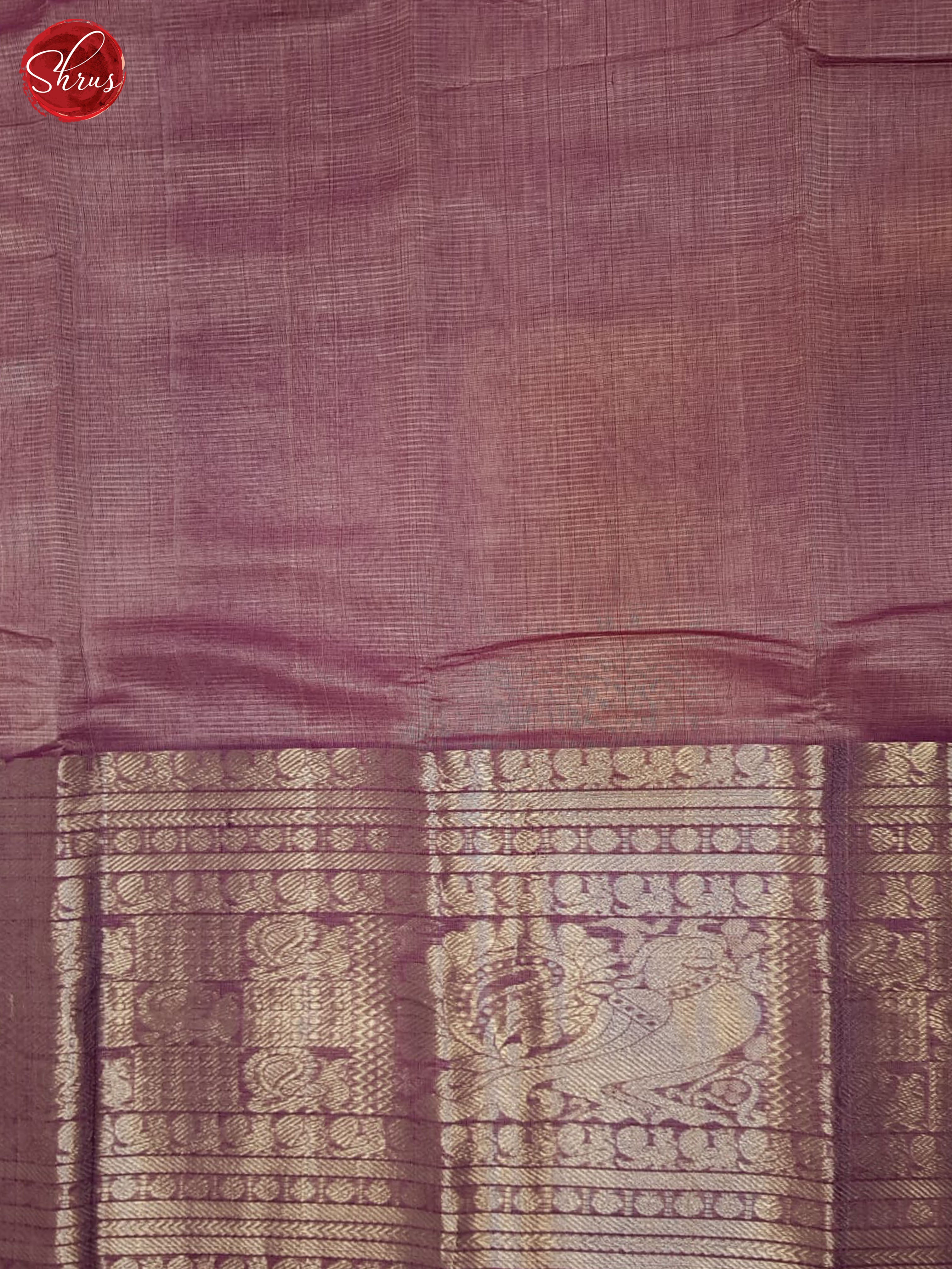 Dark onion pink (single tone)- Mangalagiri silkcotton Saree - Shop on ShrusEternity.com