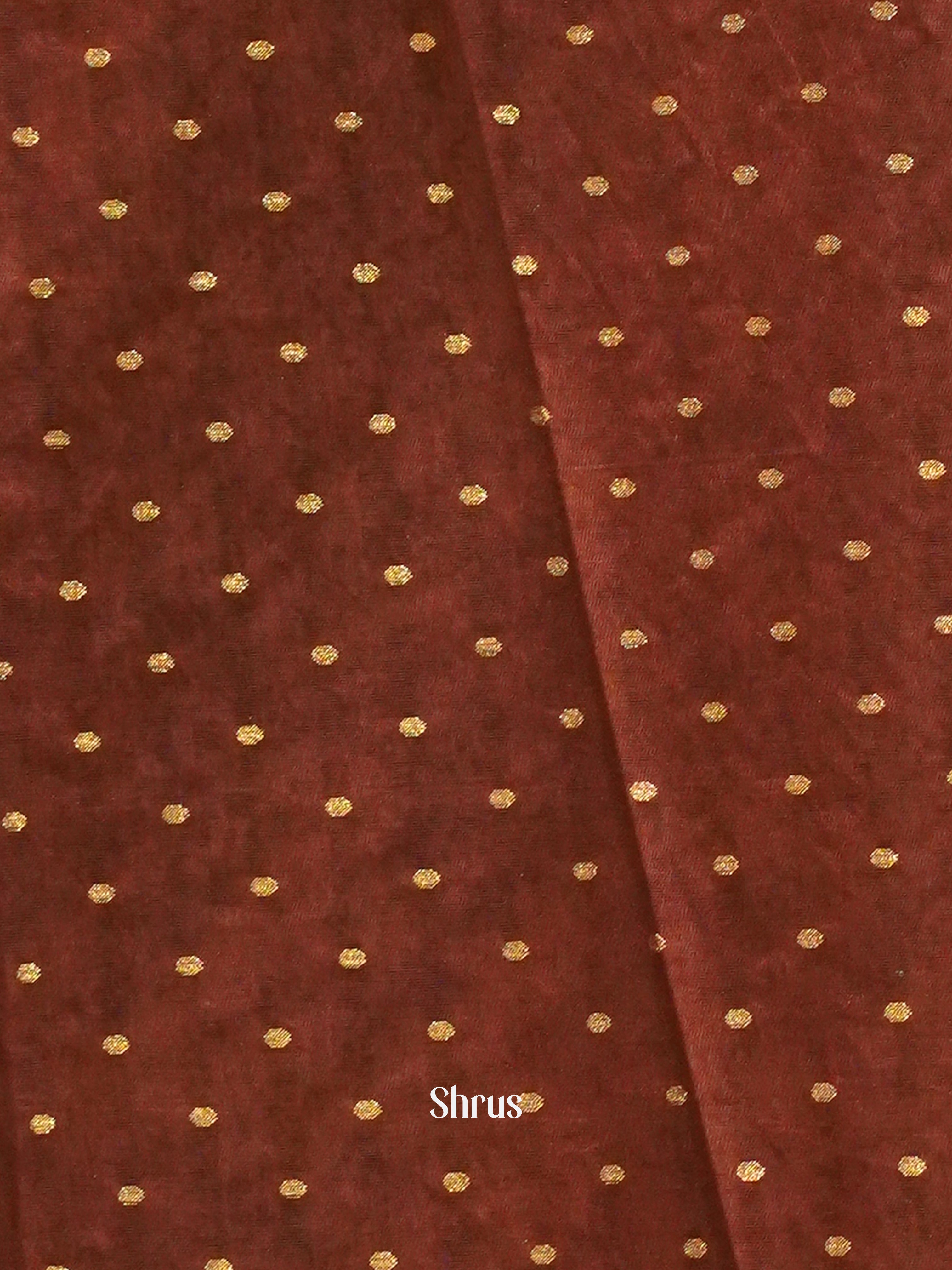 Beige And Araku Maroon-Semi crepe saree - Shop on ShrusEternity.com
