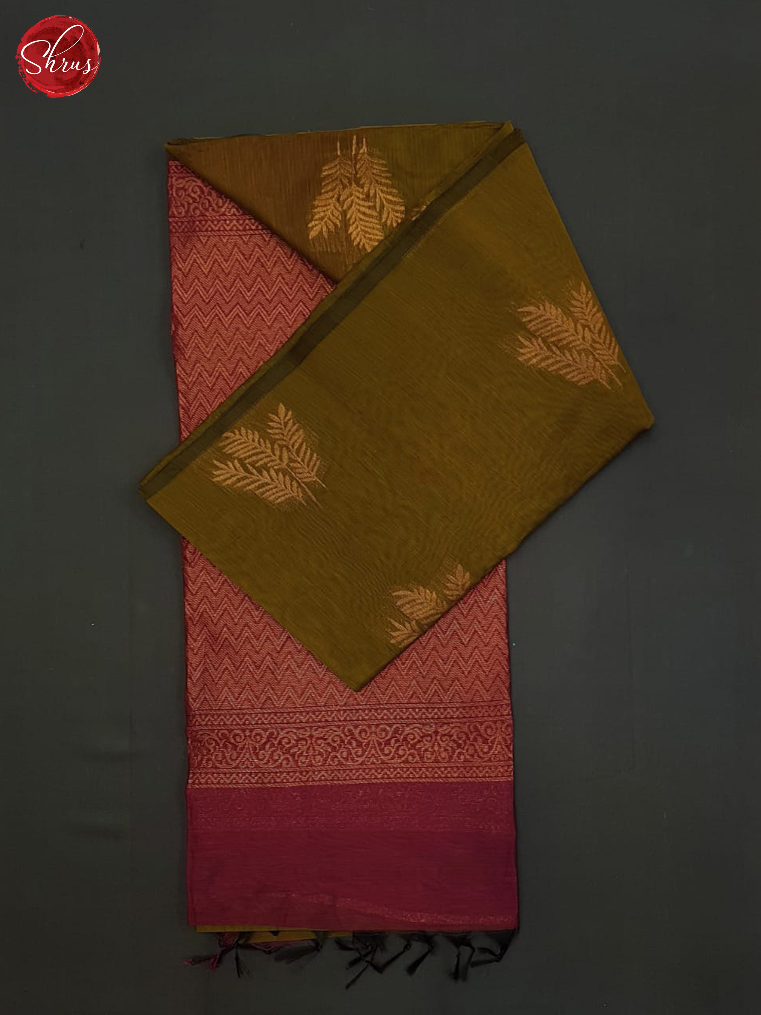 Brown And Majenta Pink- Semi silk cotton saree - Shop on ShrusEternity.com