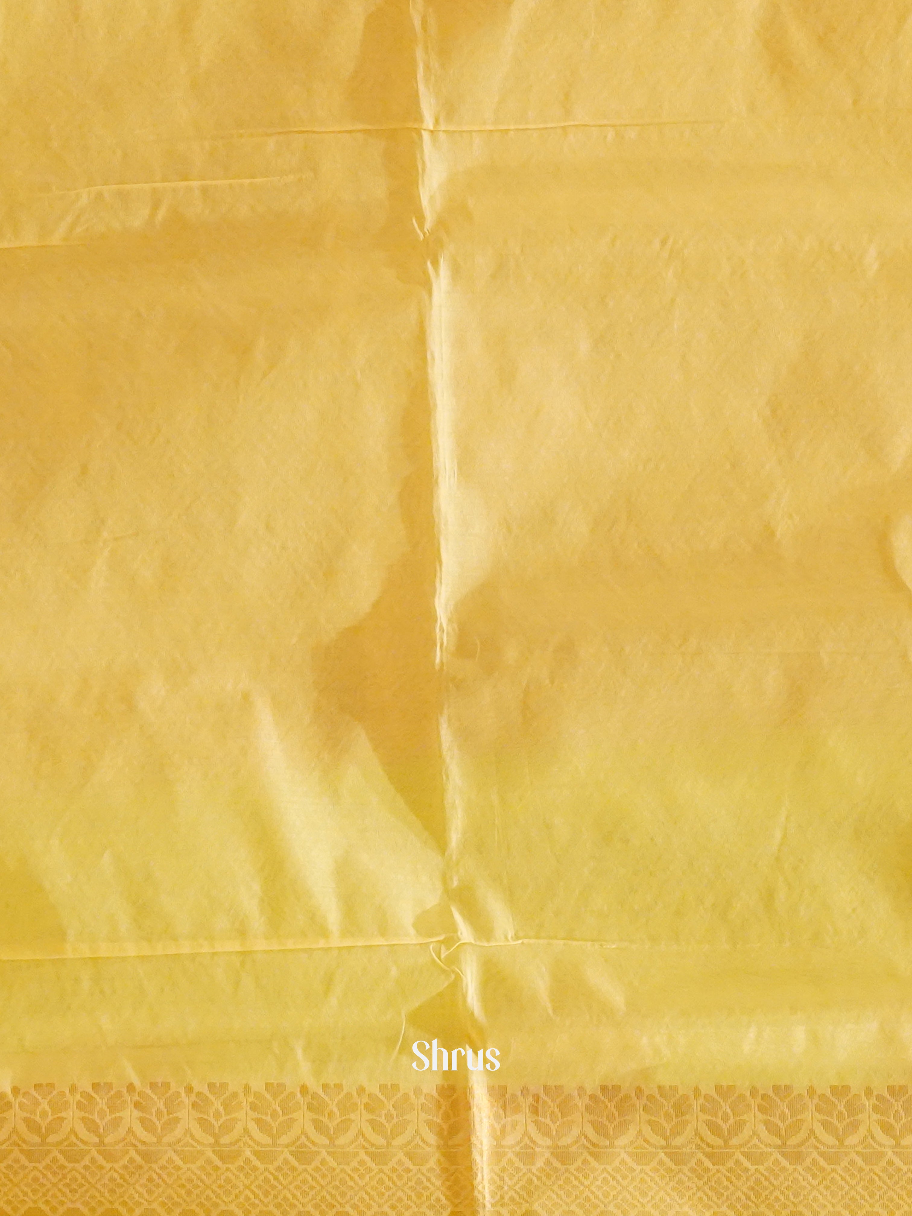 Green And Beige- Semi Silk Cotton Saree - Shop on ShrusEternity.com