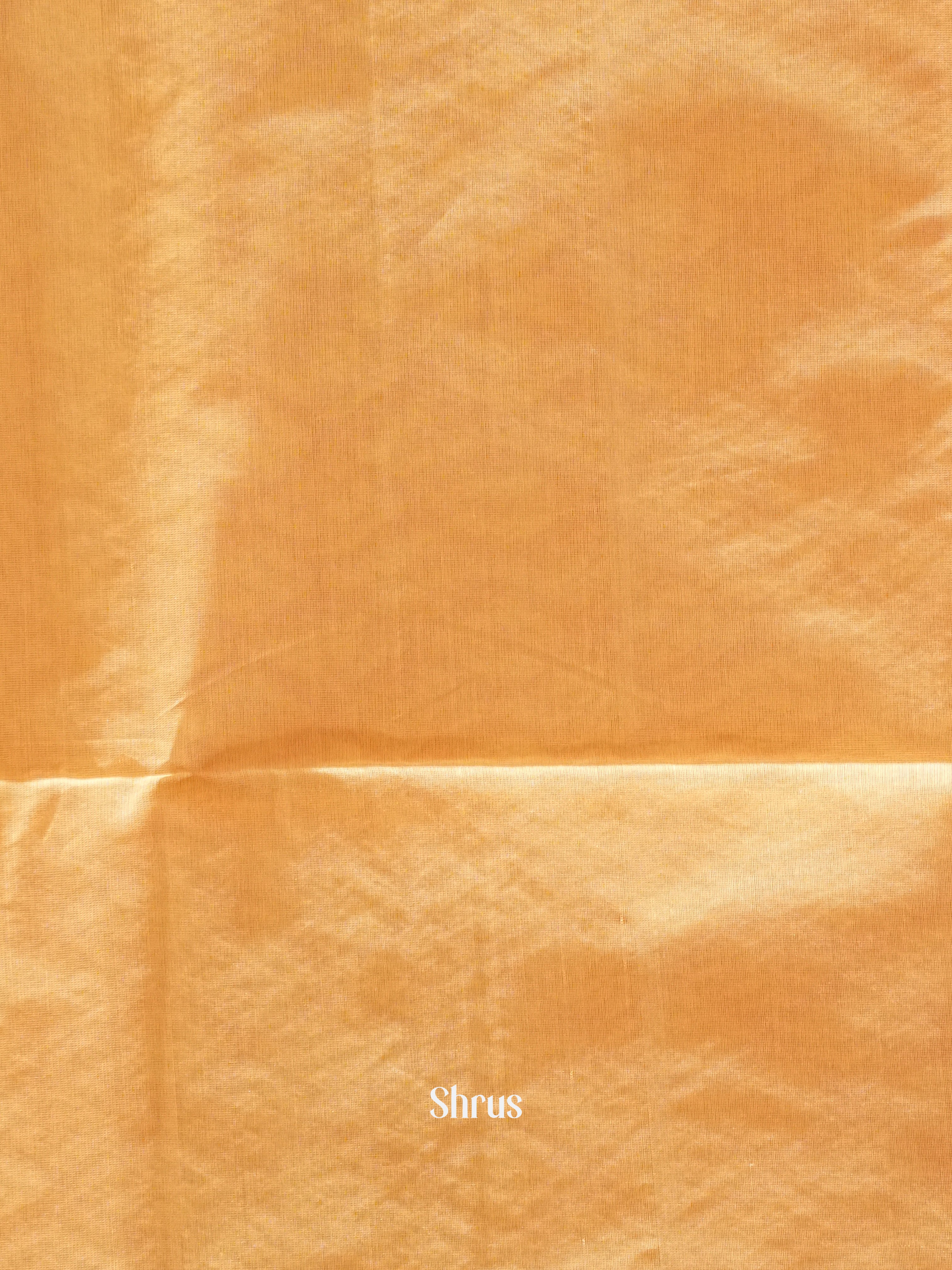 Orange And Beige-Semi Silk Cotton Saree - Shop on ShrusEternity.com