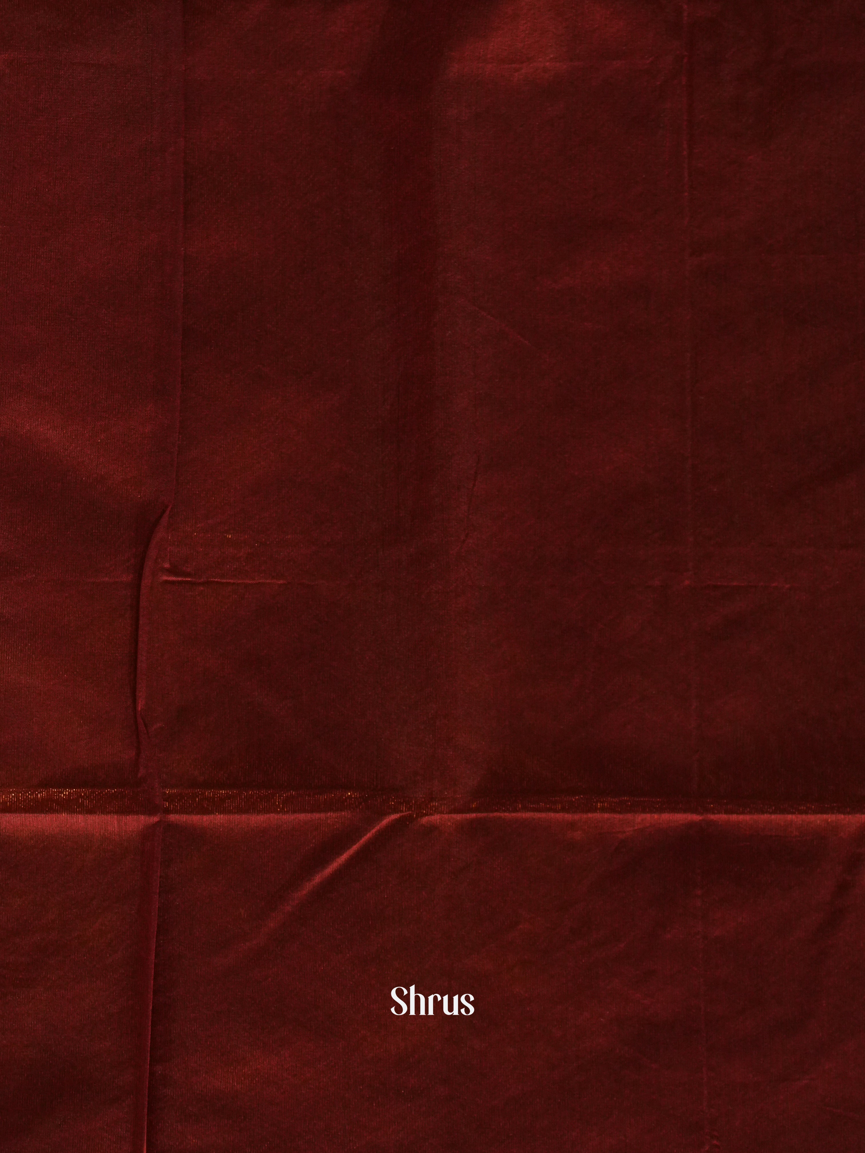 Green And Arakku Maroon-Semi Silk cotton saree - Shop on ShrusEternity.com