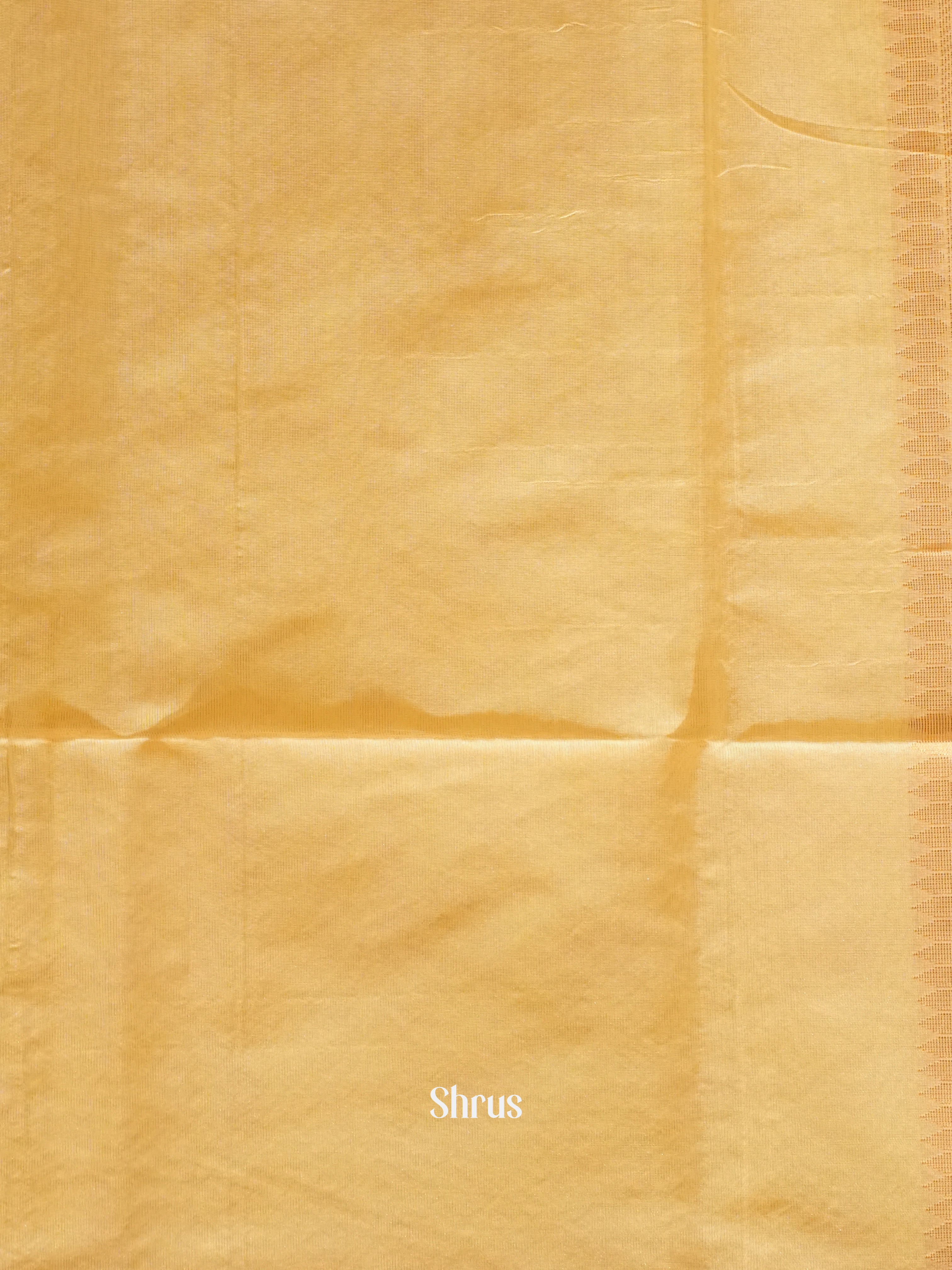 Yellow And Beige-Semi Silk cotton saree - Shop on ShrusEternity.com
