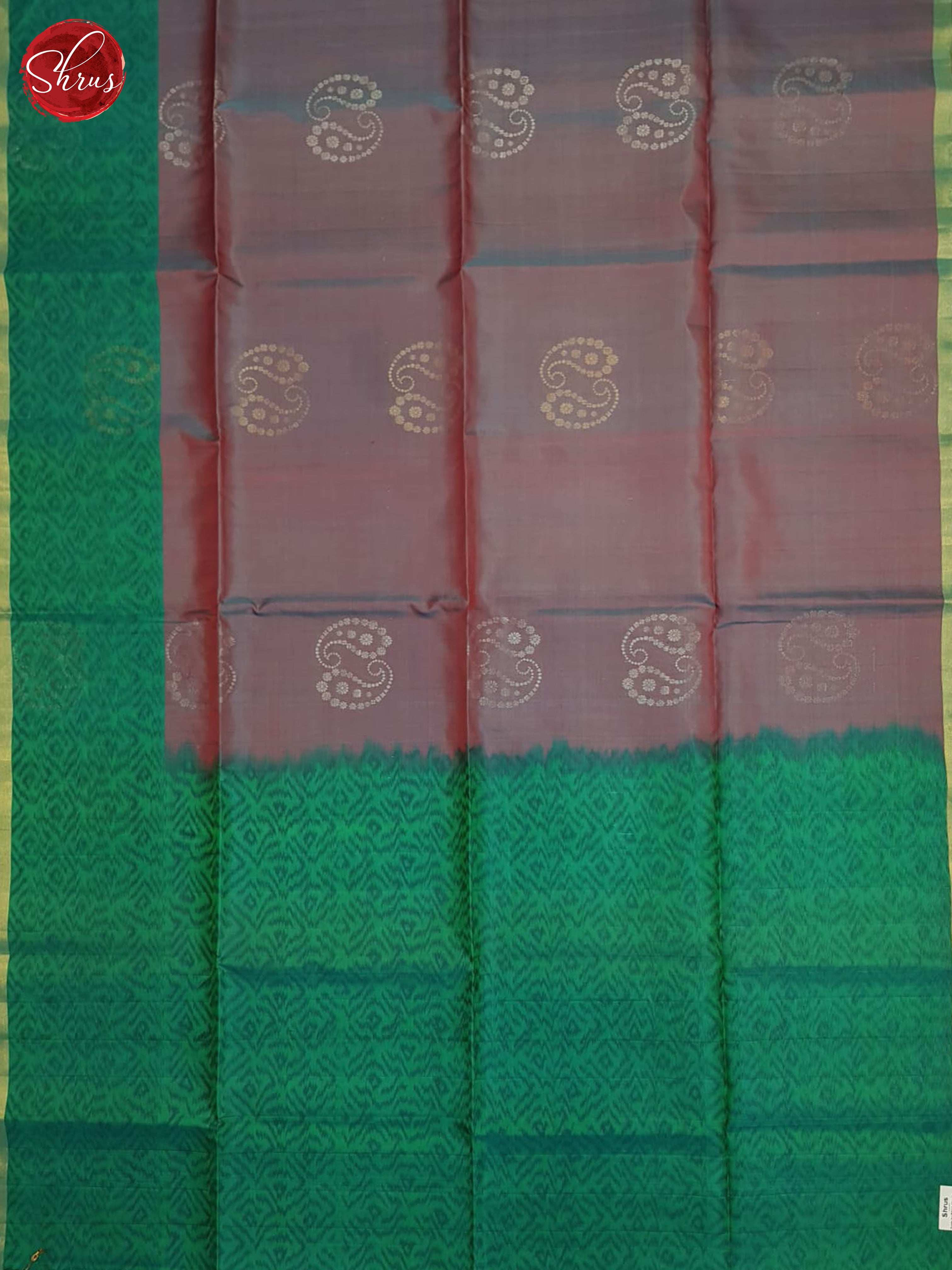 Dusty Onion Pink & Green- Soft Silk Saree - Shop on ShrusEternity.com